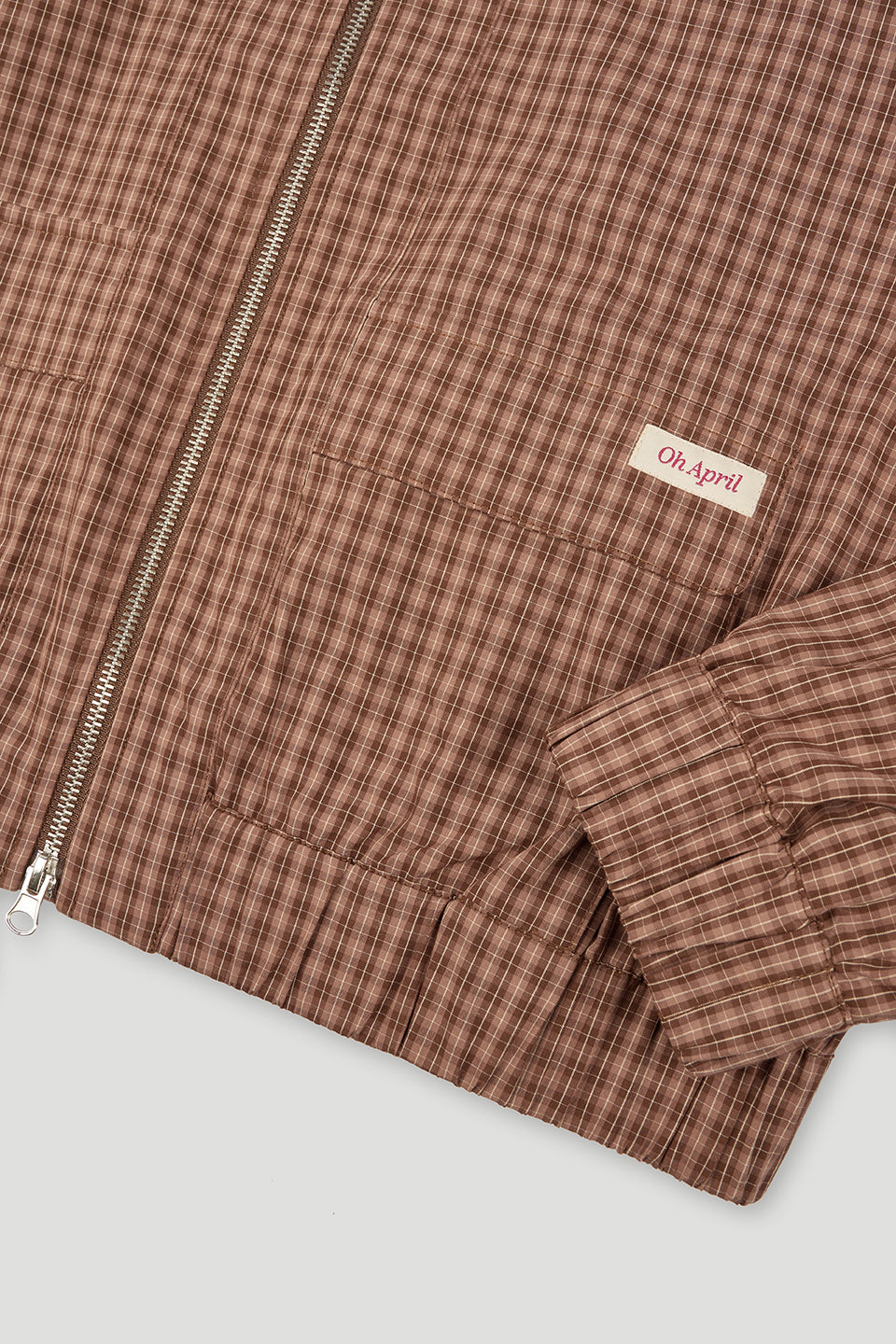 Zoe Bomber Jacket Cocoa Dust Check