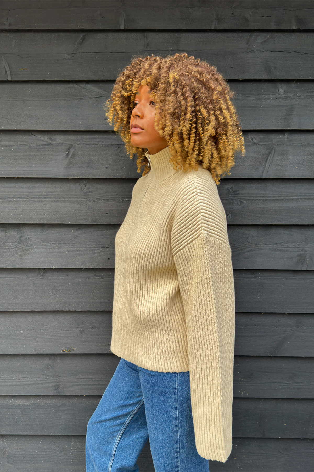 Eleni Knit Cardigan Beige Melange