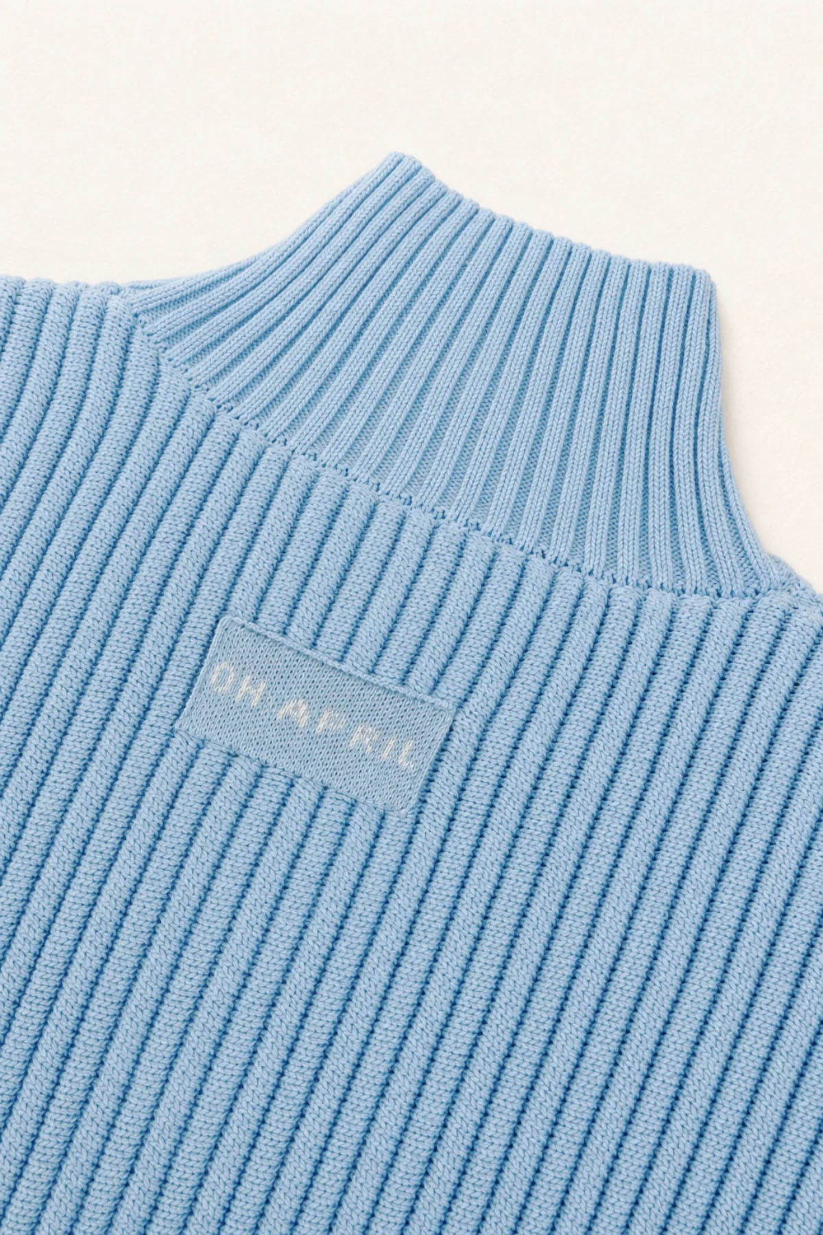 Strickcardigan mit Stehkragen – Sky Blue