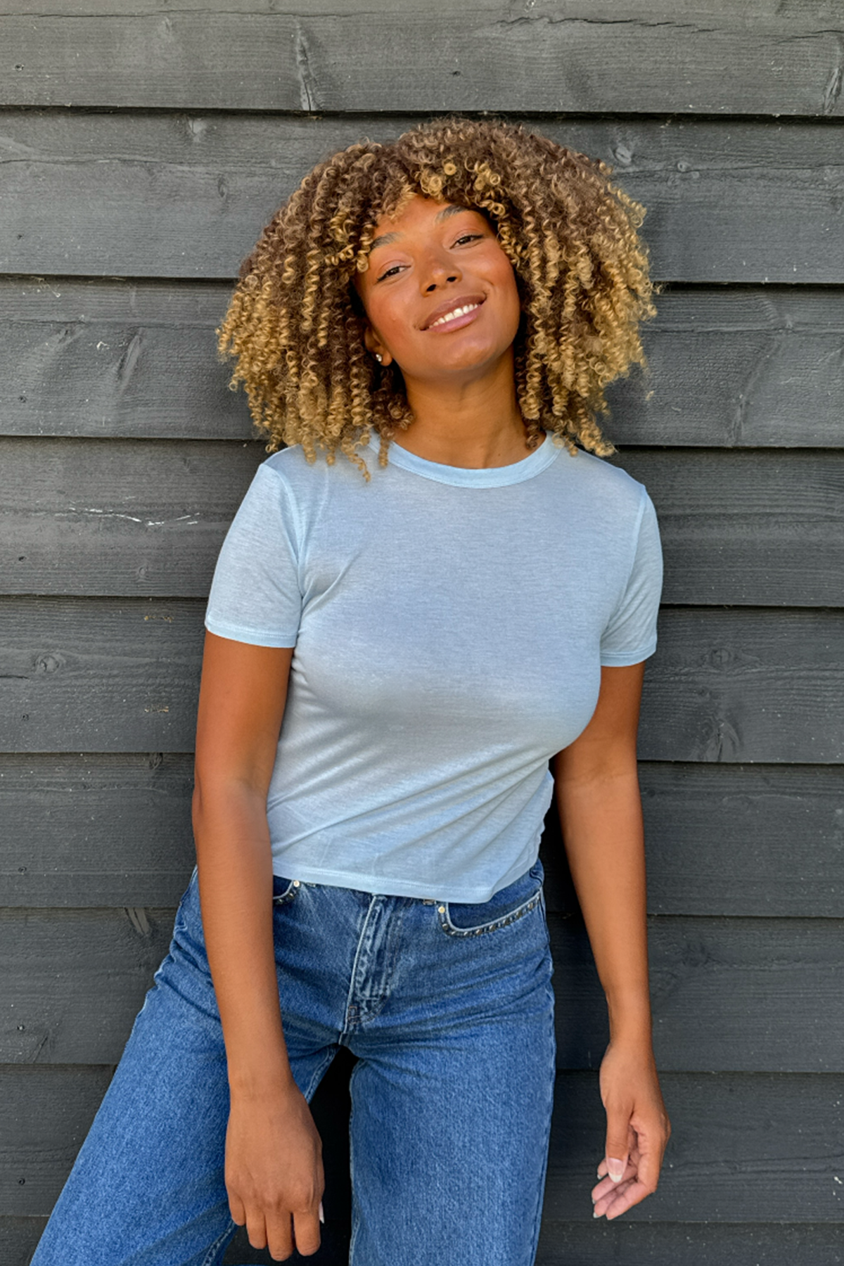 Elin Slim Fit T-Shirt Sky Blue