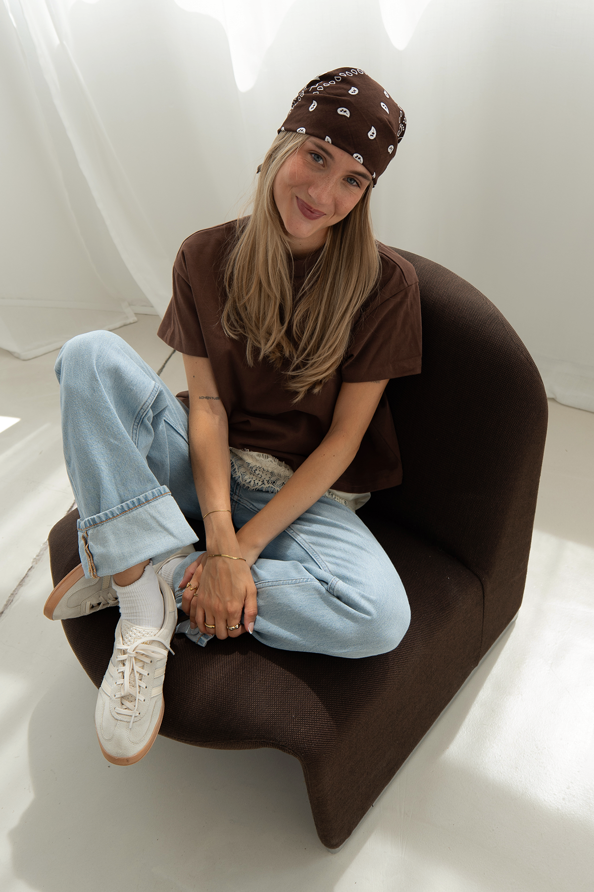 Ella Boxy T-Shirt Dark Brown