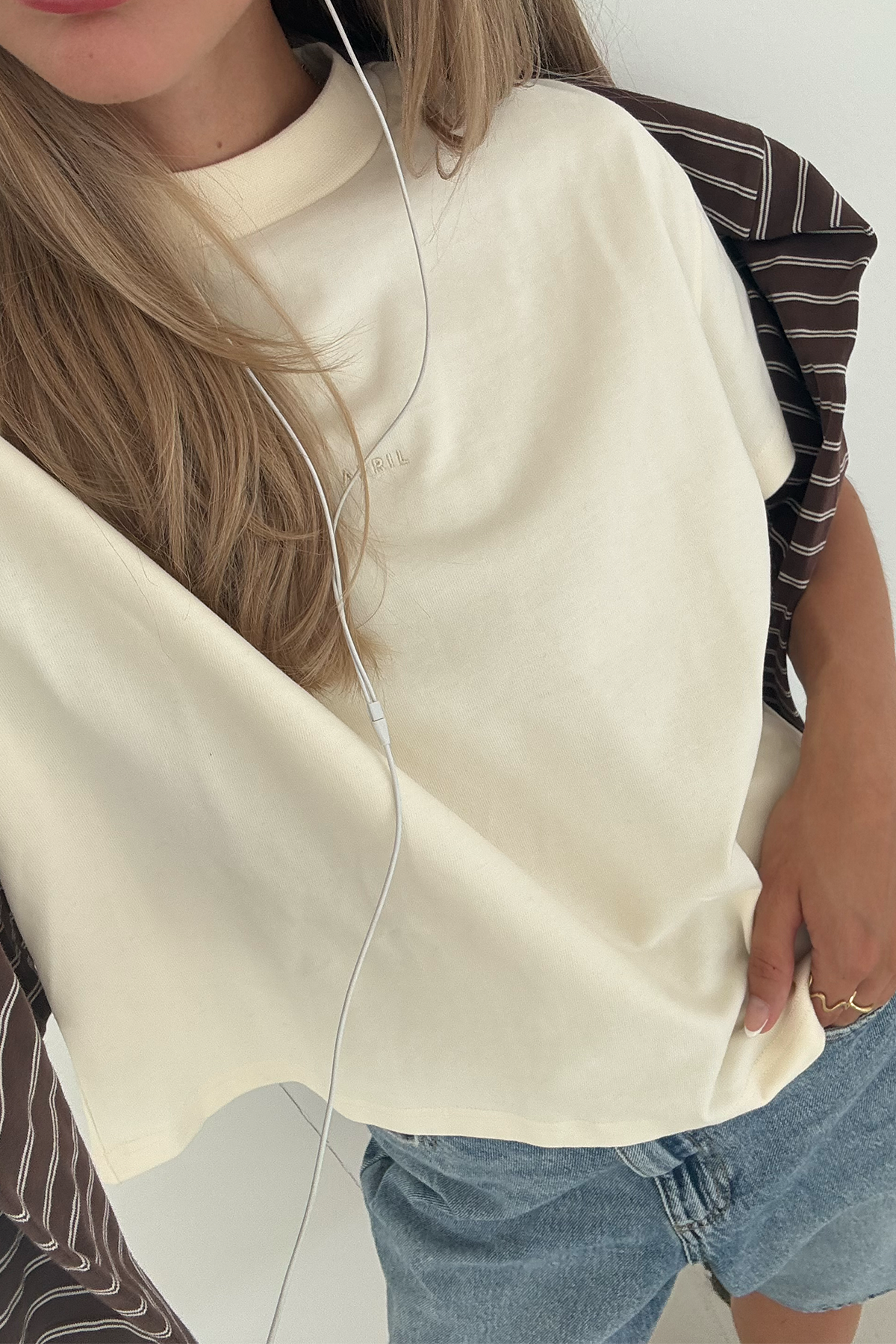 Ella Boxy T-Shirt Off White