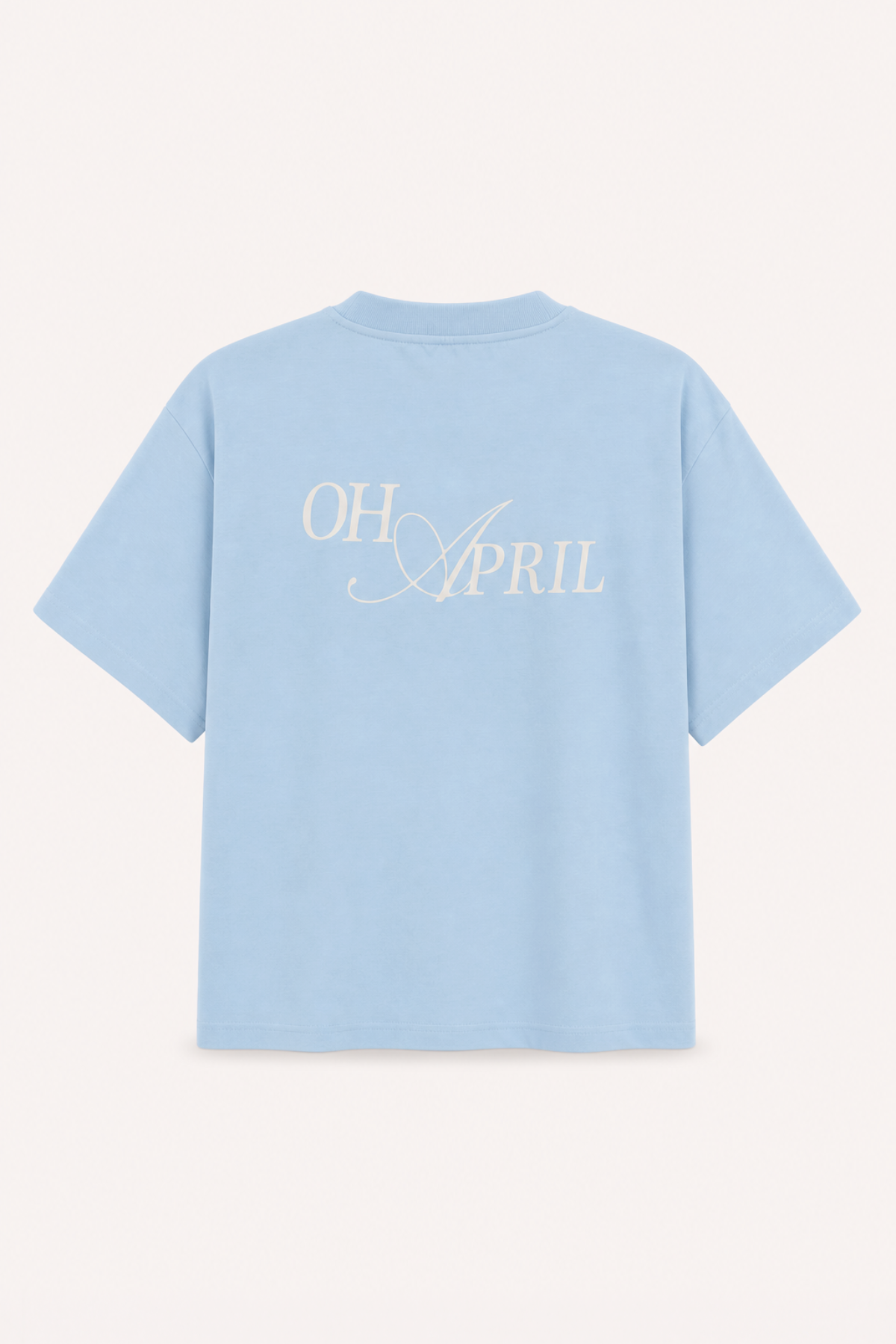 Ella Boxy T-Shirt Oh April Sky Blue