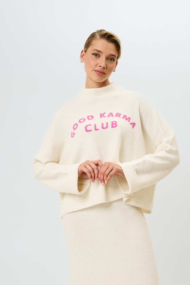 Coco Knit Jumper Off White