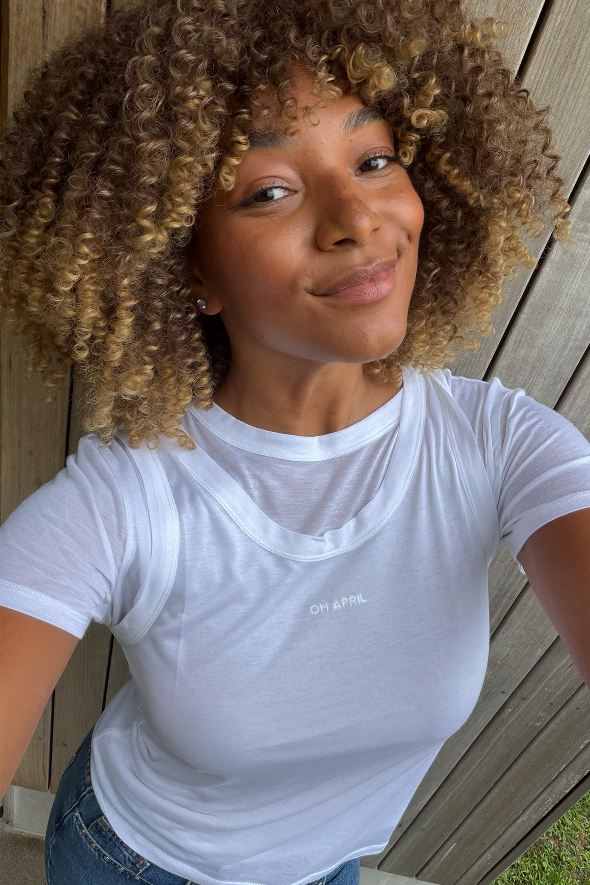Junie Tank Top Off White
