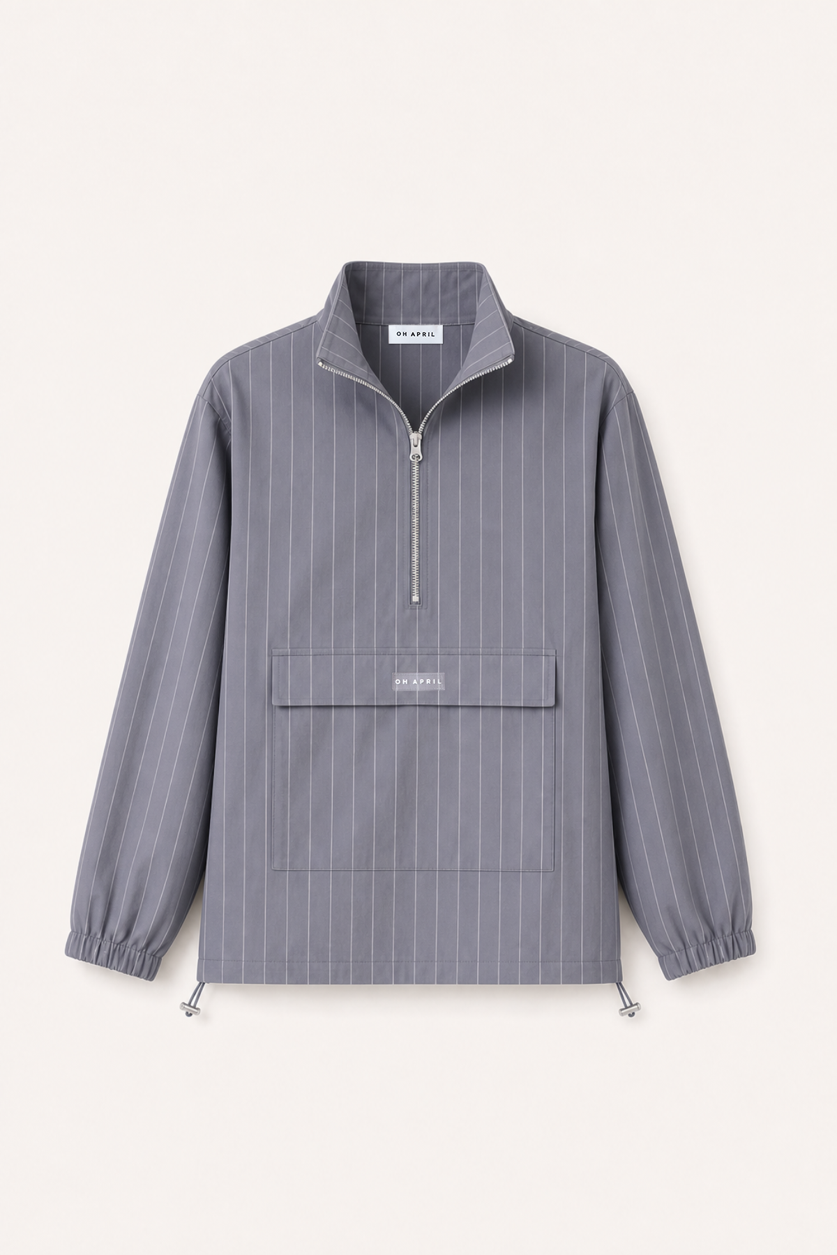 Livia Windbreaker Dark Grey Pinstripe