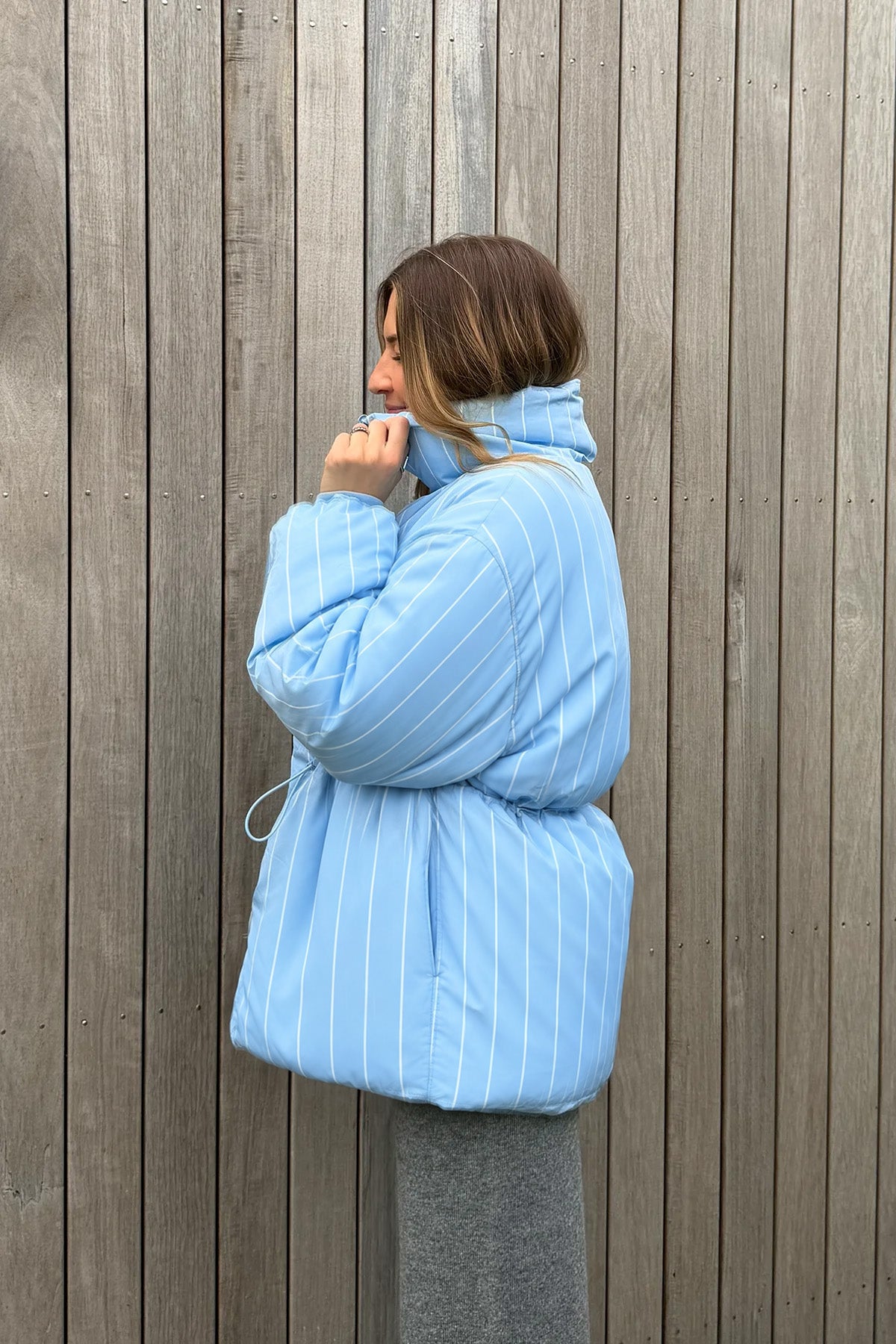 Wendbare Puffer Jacket – Sky Blue