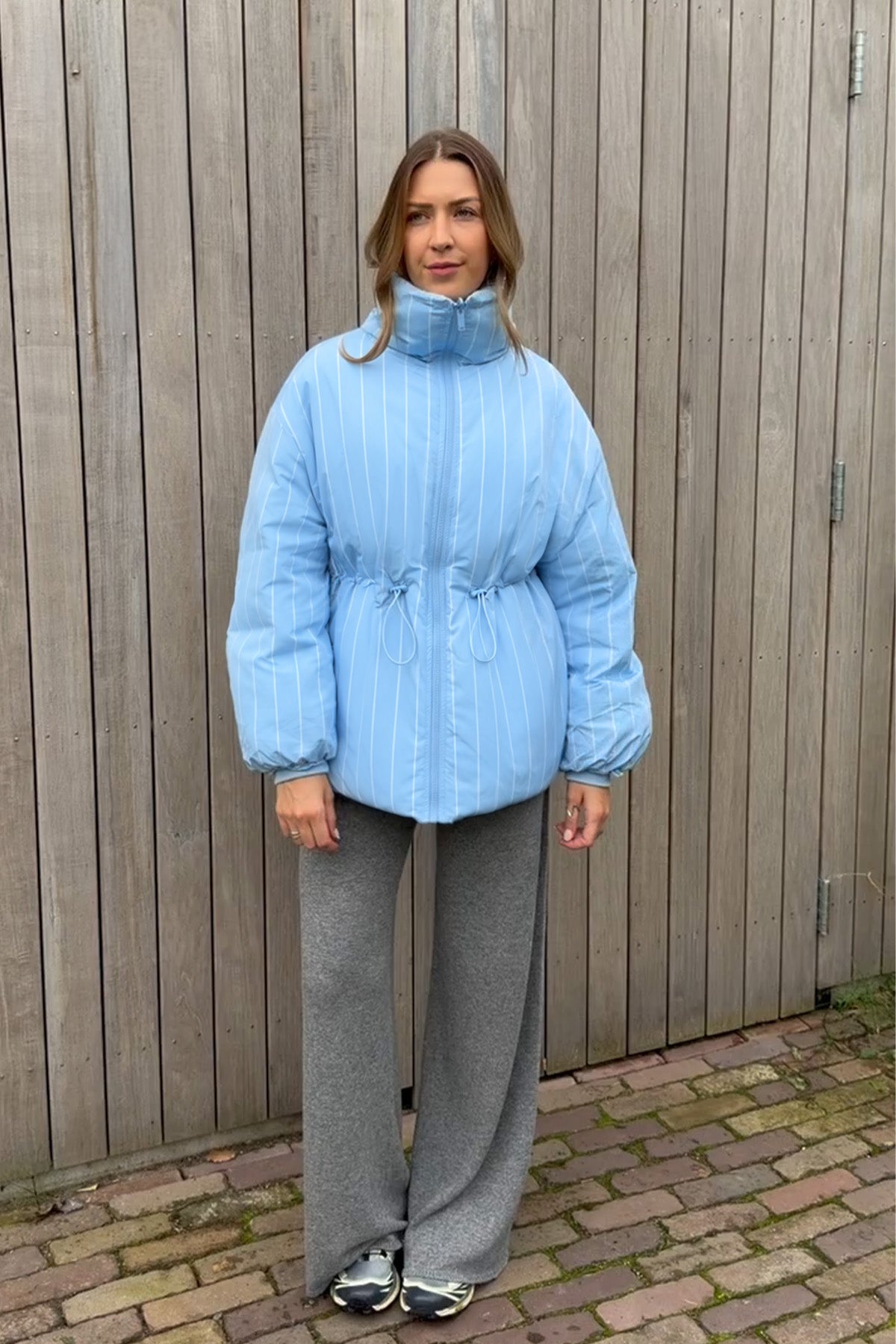 Wendbare Puffer Jacket – Sky Blue