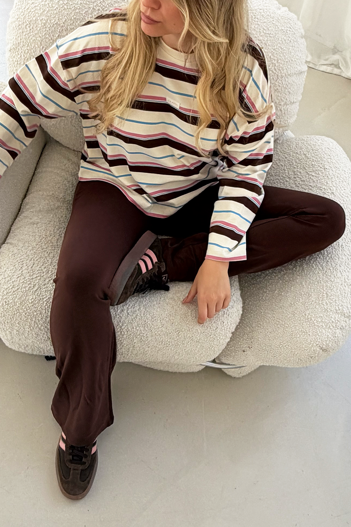 Tia Bootcut Leggings Dark Brown