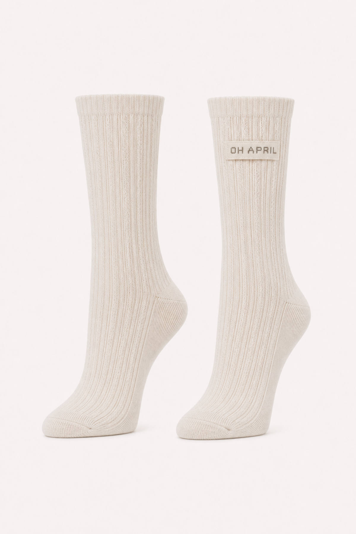 Vea Cable Knit Sock Off White