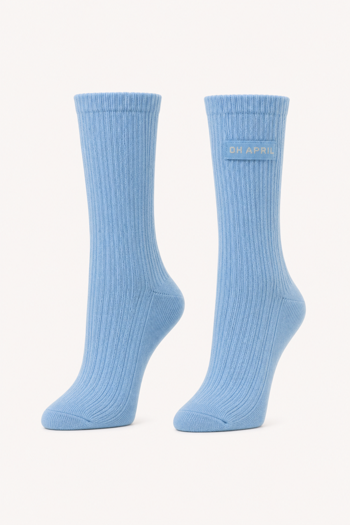 Vea Cable Knit Sock Sky Blue