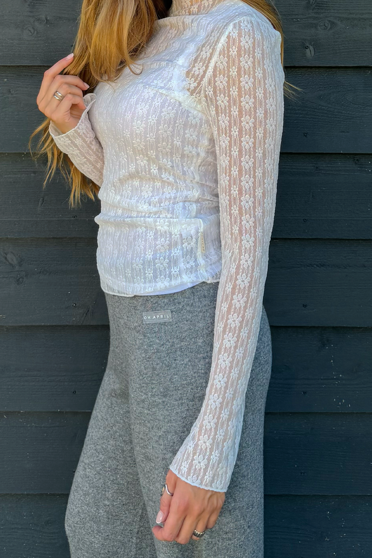 Zahara Lace Longsleeve Off White