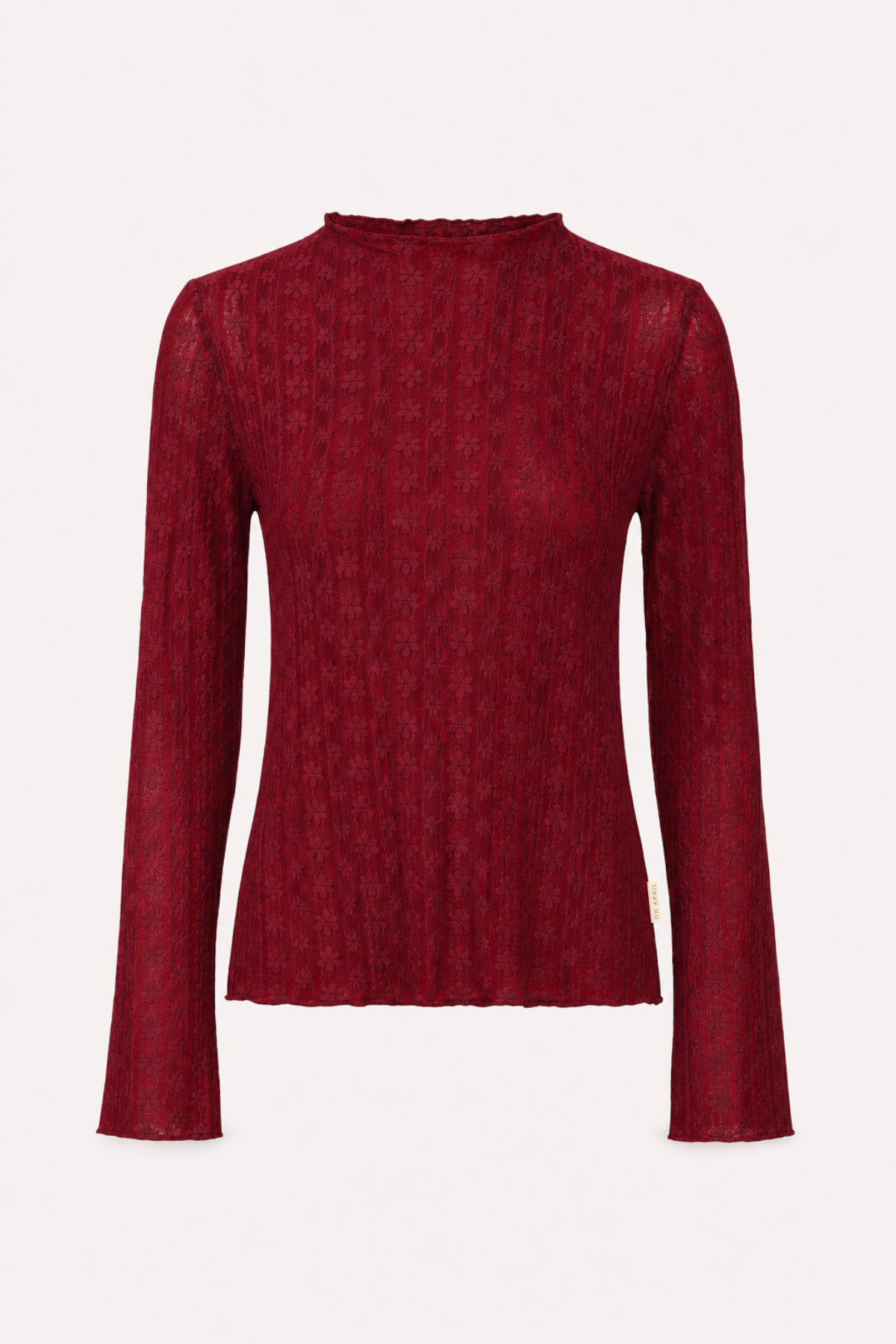 Zahara Lace Longsleeve Cherry Red