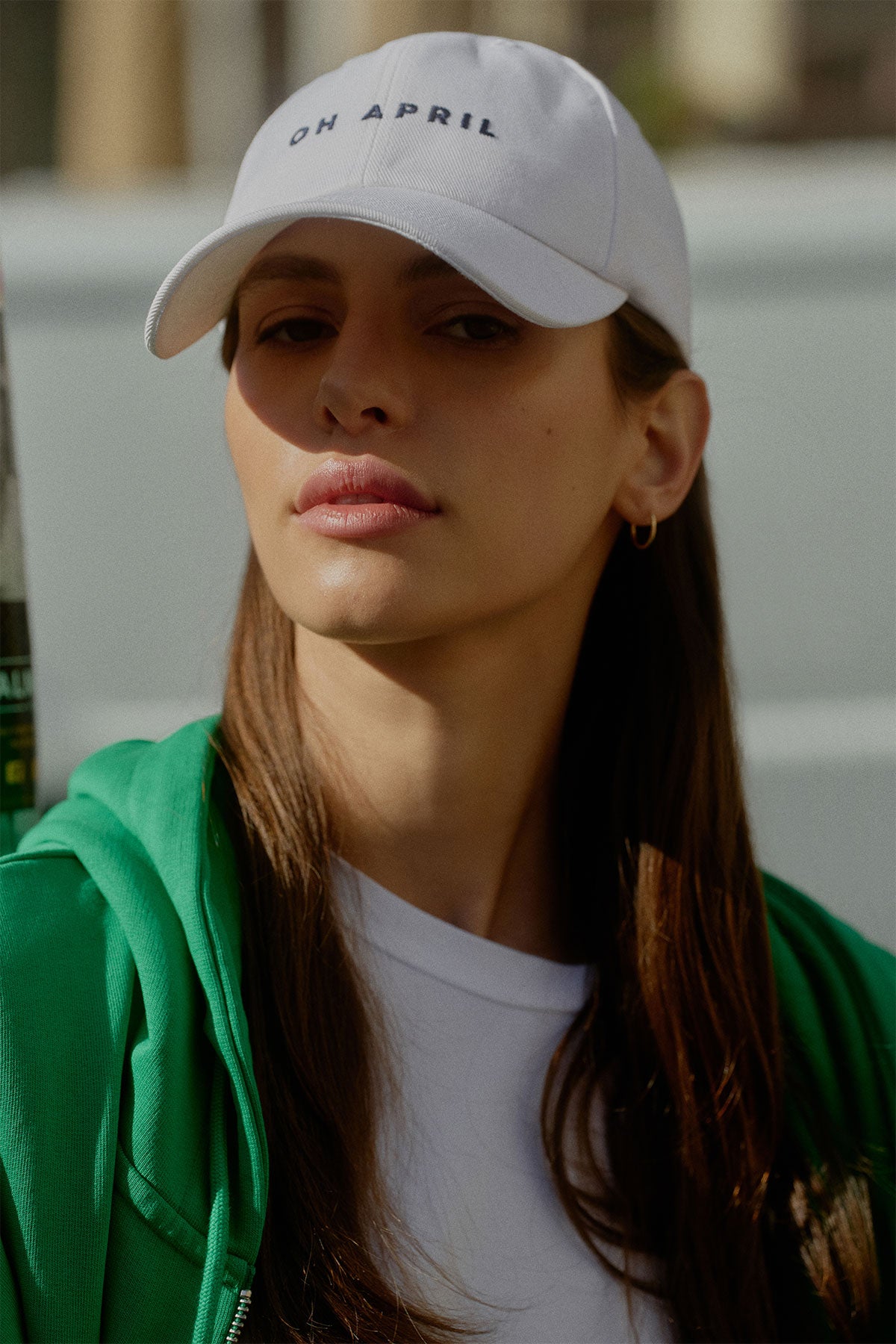 Cap Weiß Logo Stickerei