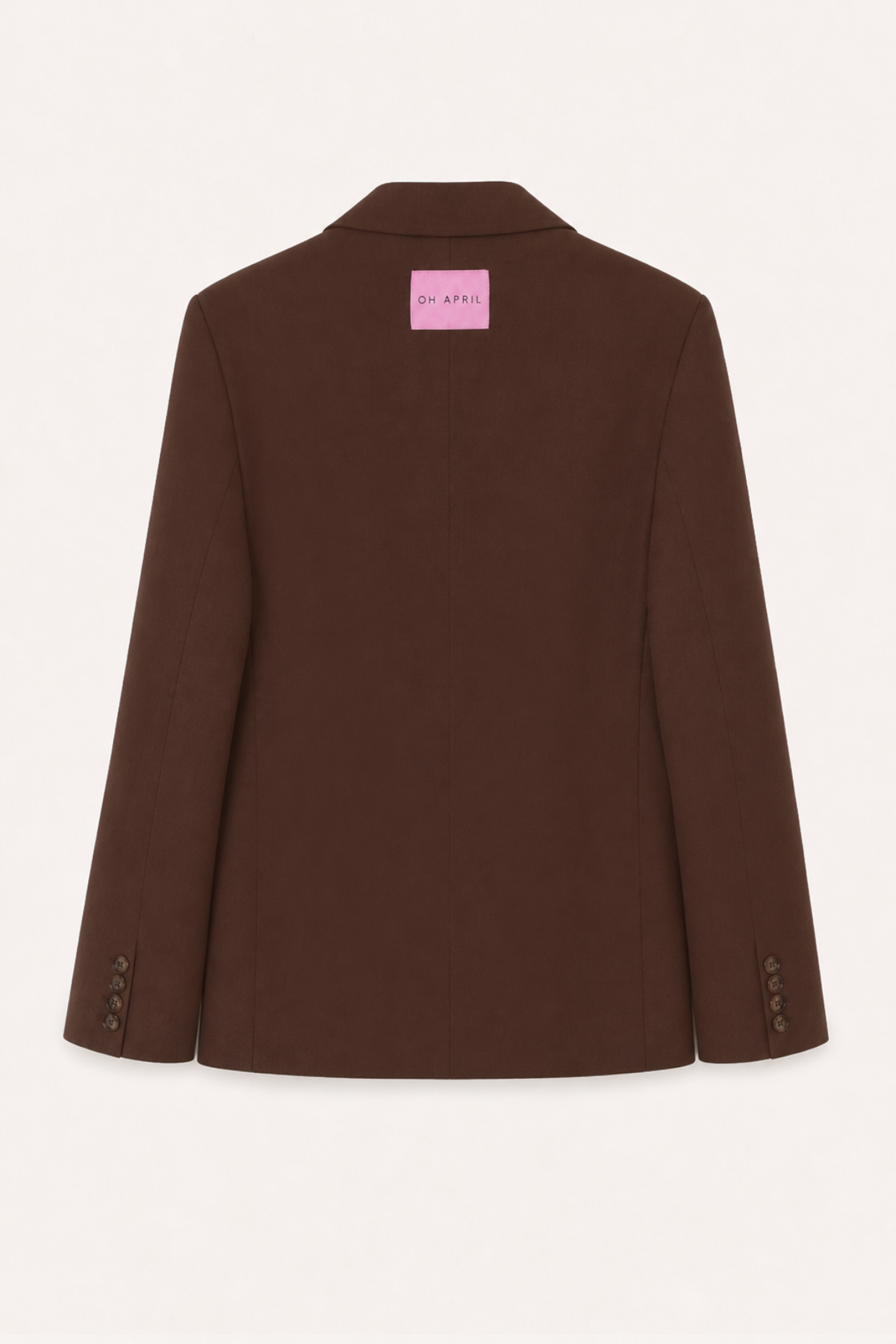 Isalie Asymmetric Blazer Dark Brown