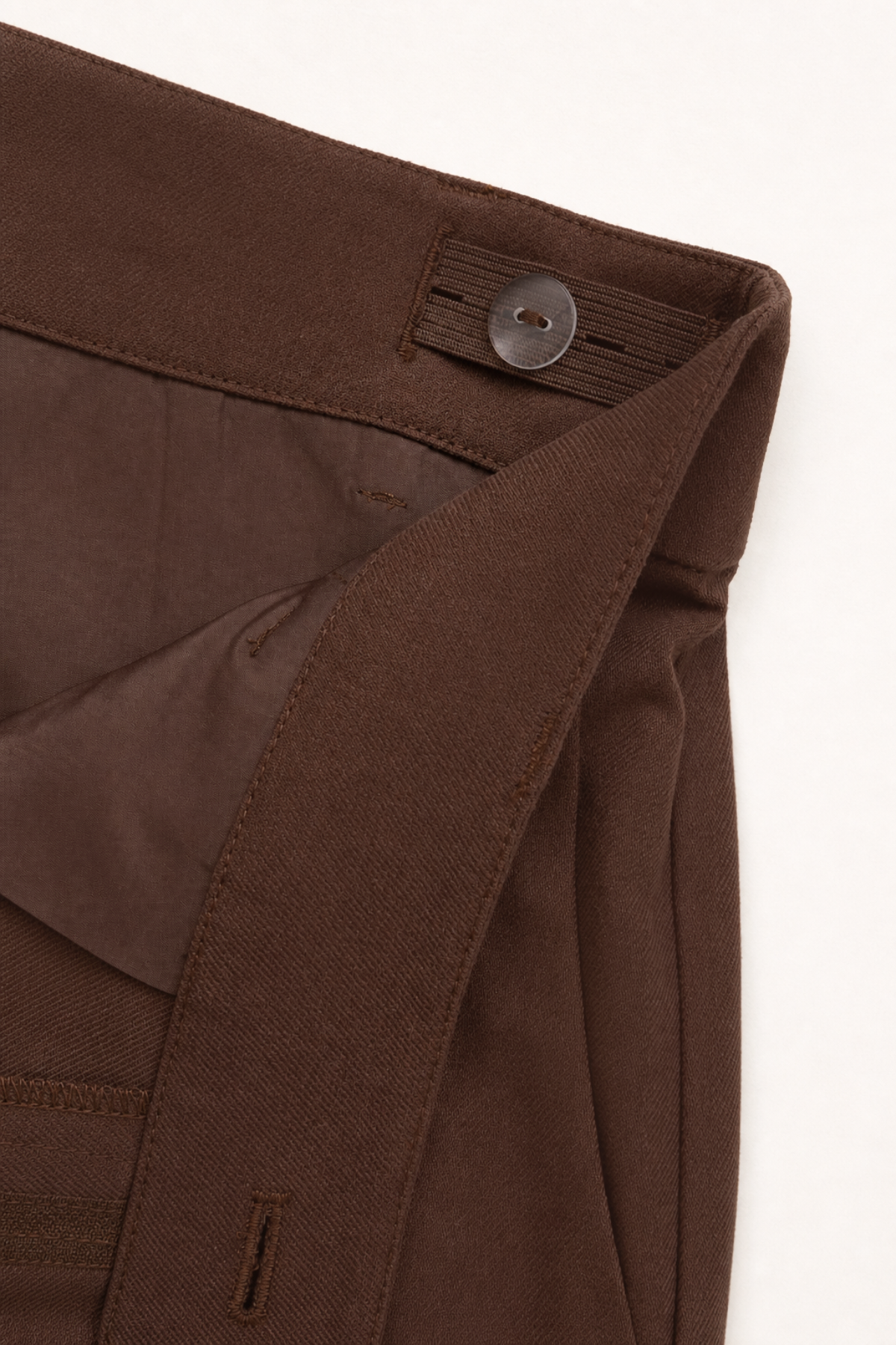 Jovie Pleated Trousers Dark Brown