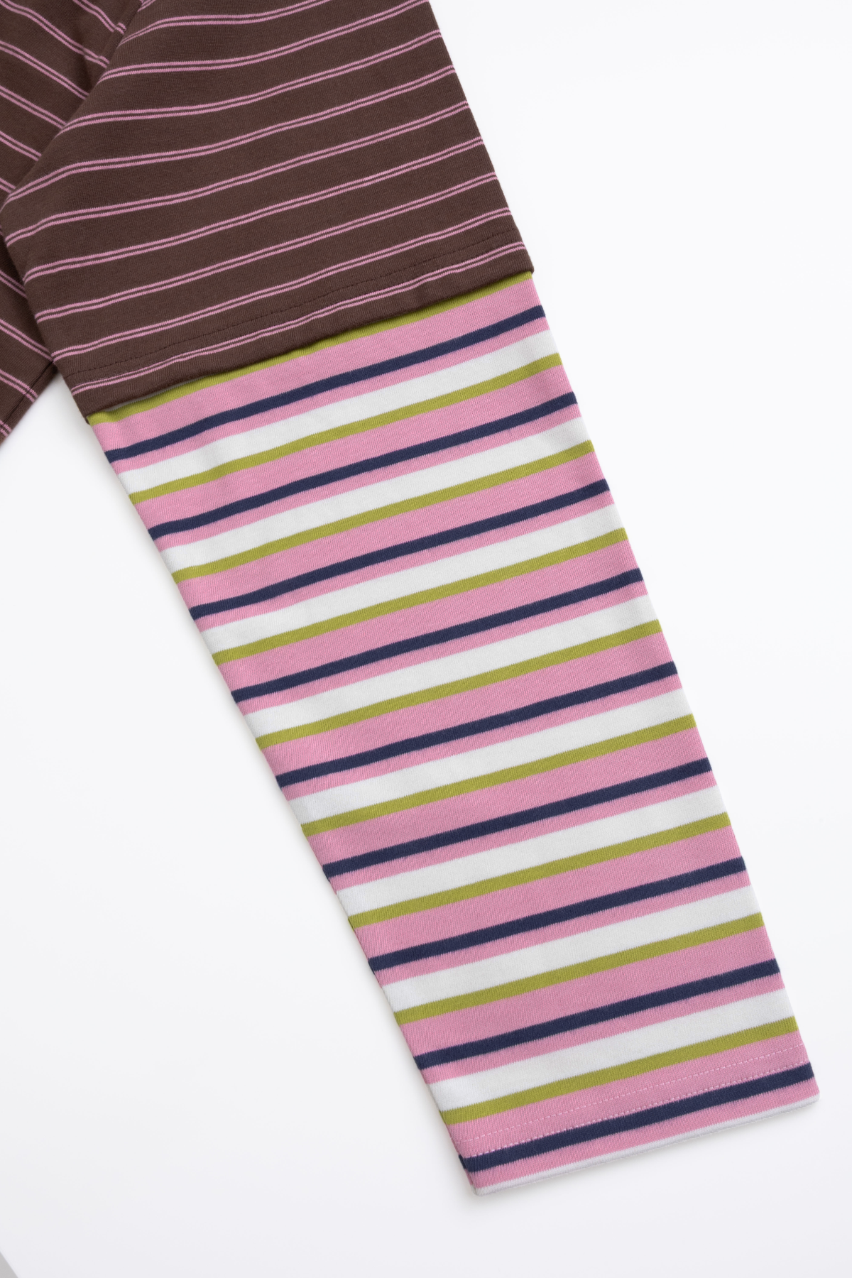 Layered BF T-Shirt Dark Brown Stripe