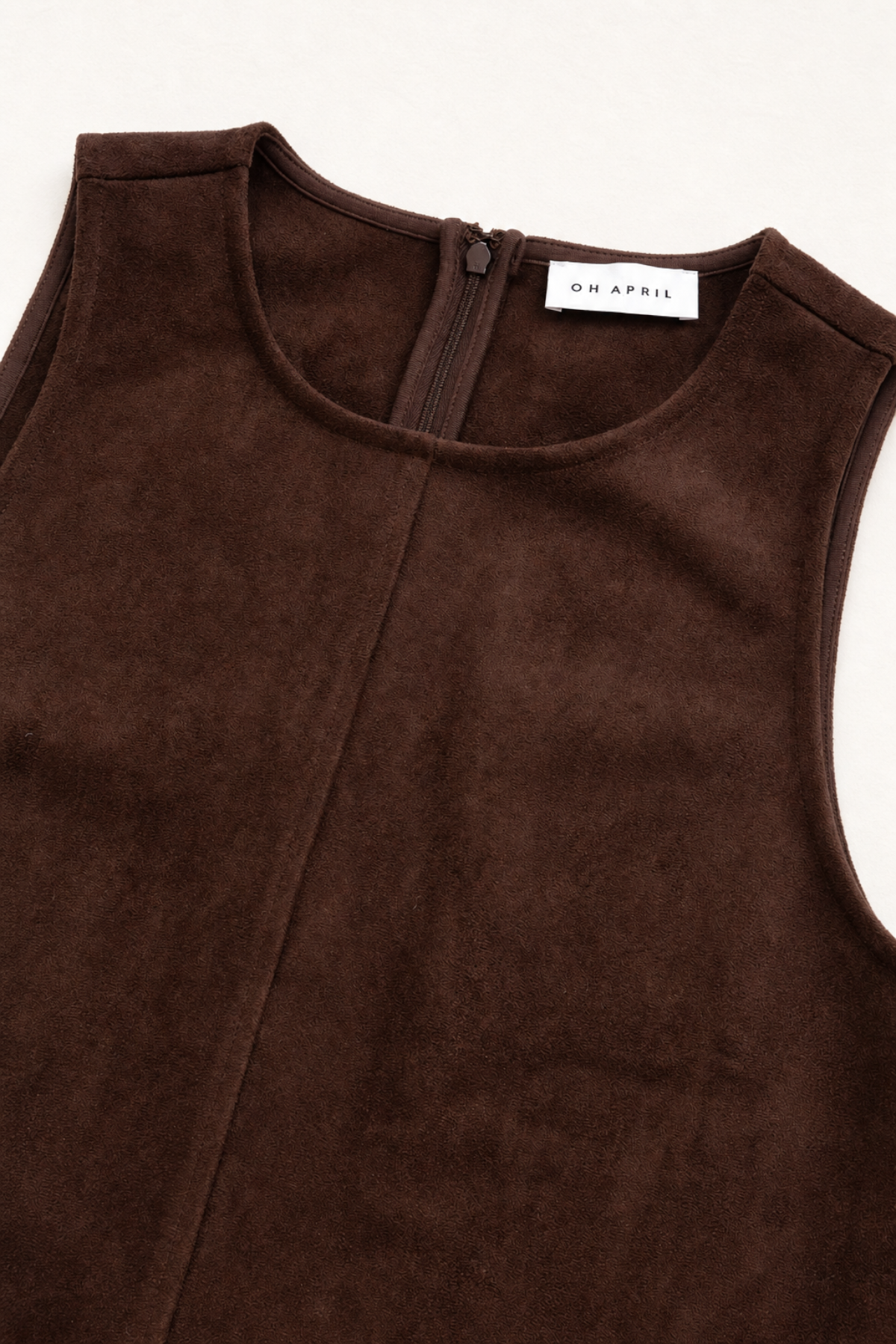 Lorena Velour Dress Dark Brown