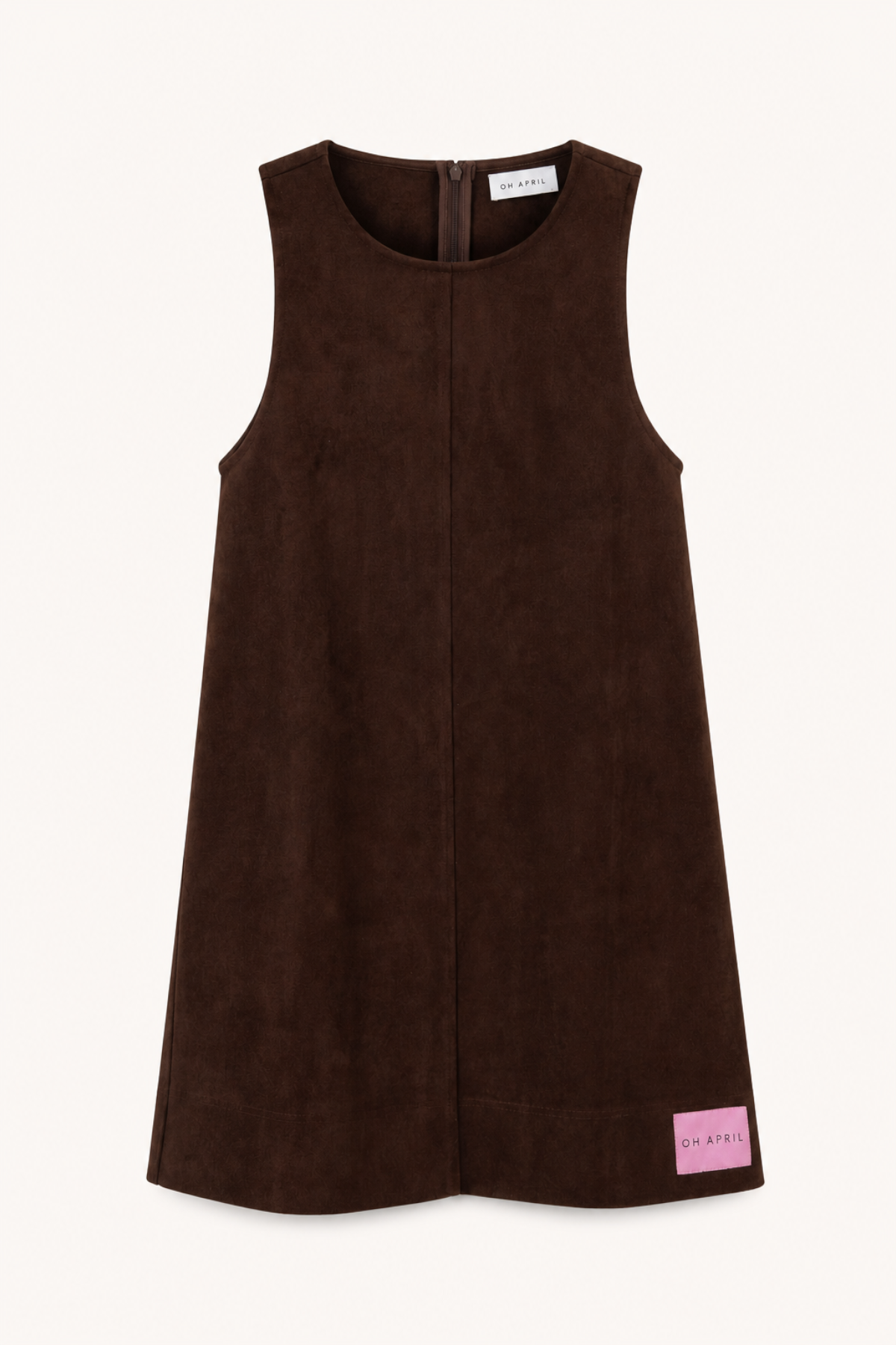 Lorena Velour Dress Dark Brown