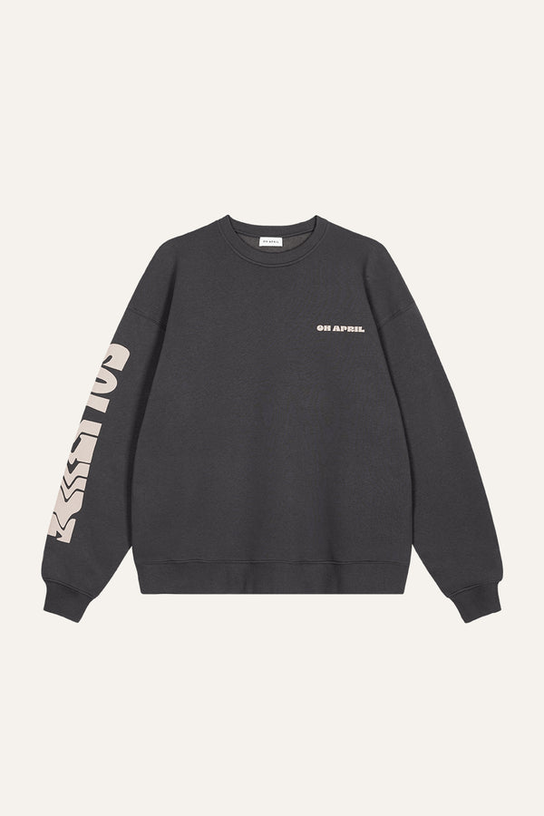Oversized Sweater Dark Grey Solitude