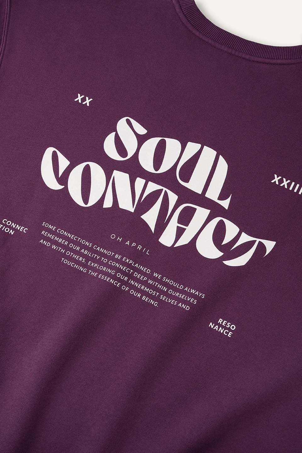 Oversized Sweater Soul Contact Plum
