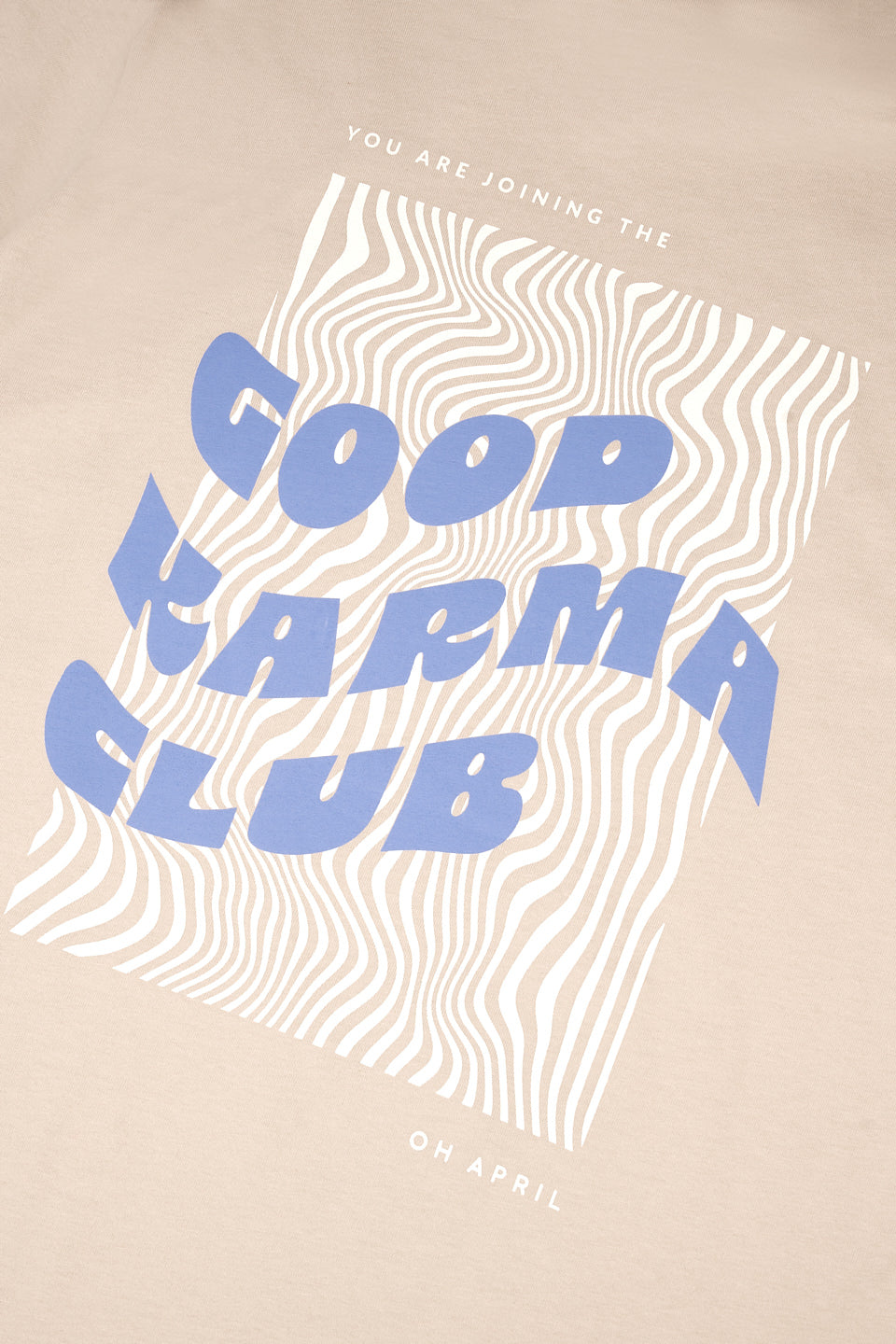Boyfriend T-Shirt Cappuccino Good Karma Club