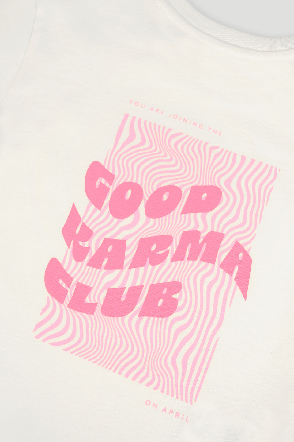 Kids T-Shirt Off White/Blush Good Karma Club