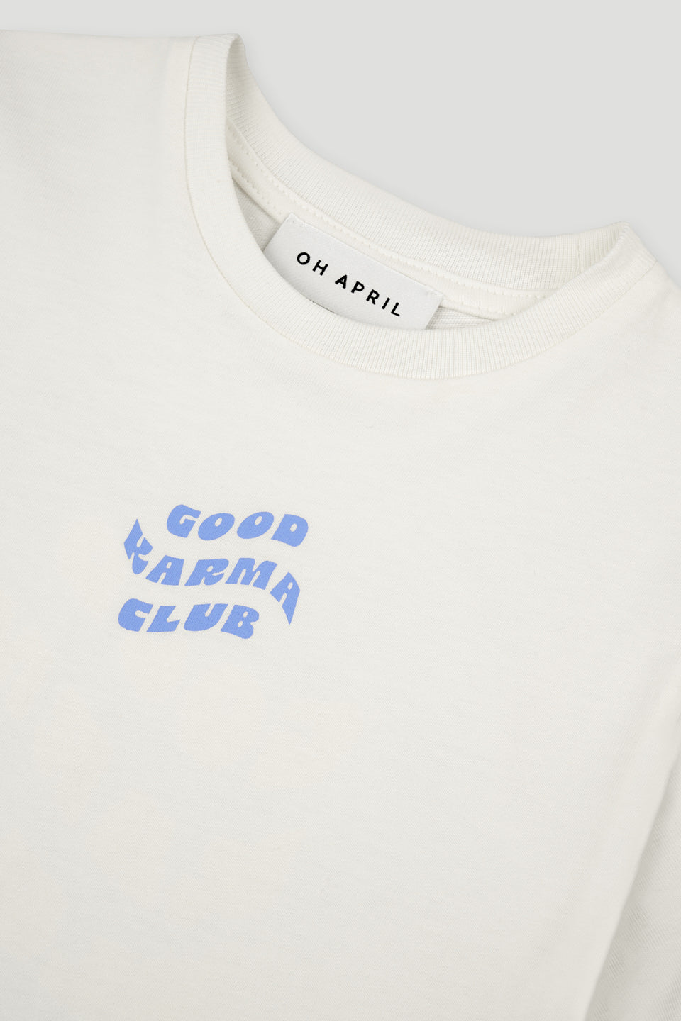 Kids T-Shirt Off White Good Karma Club