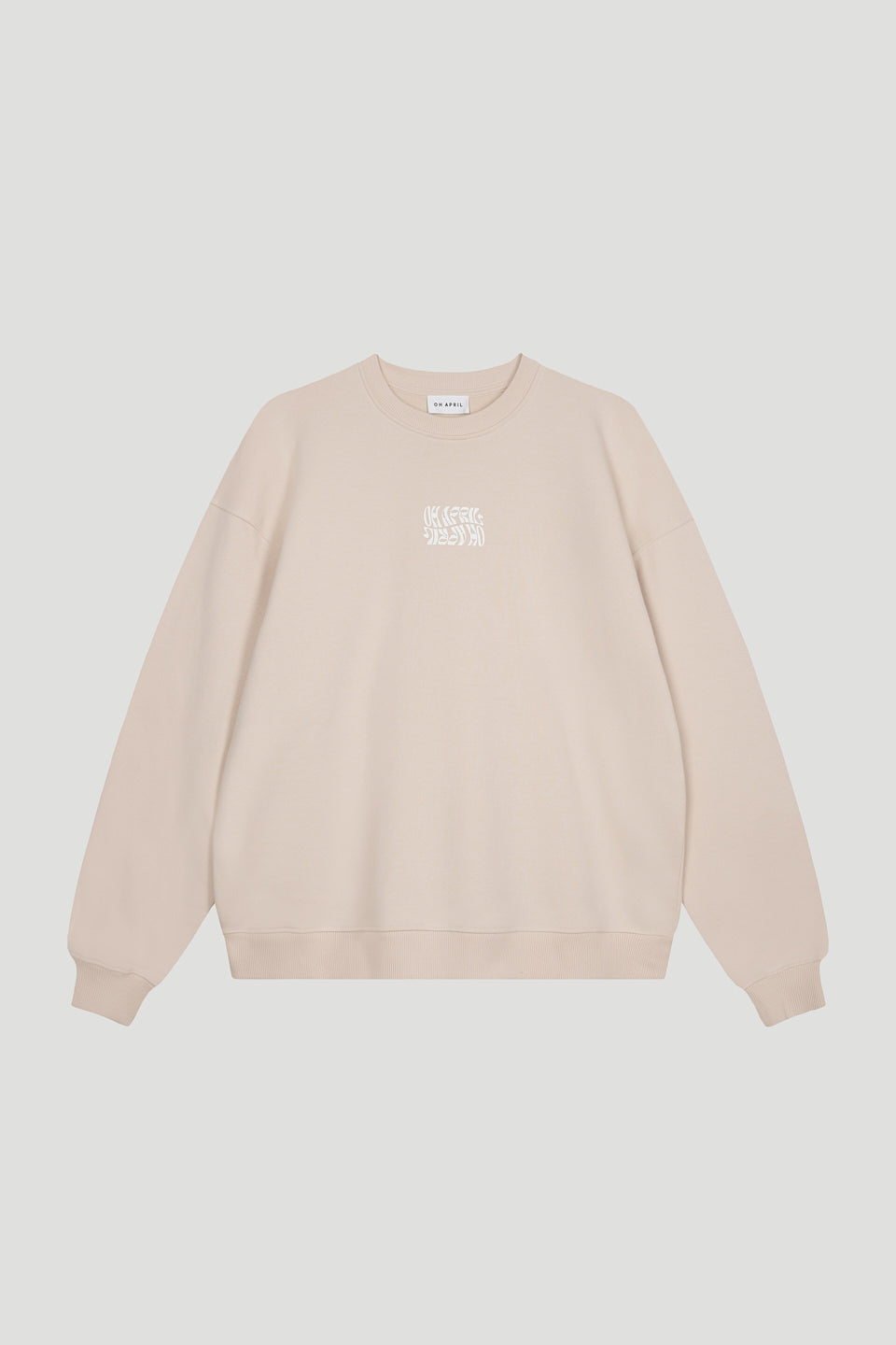 Oversized Sweater Cappuccino Waves