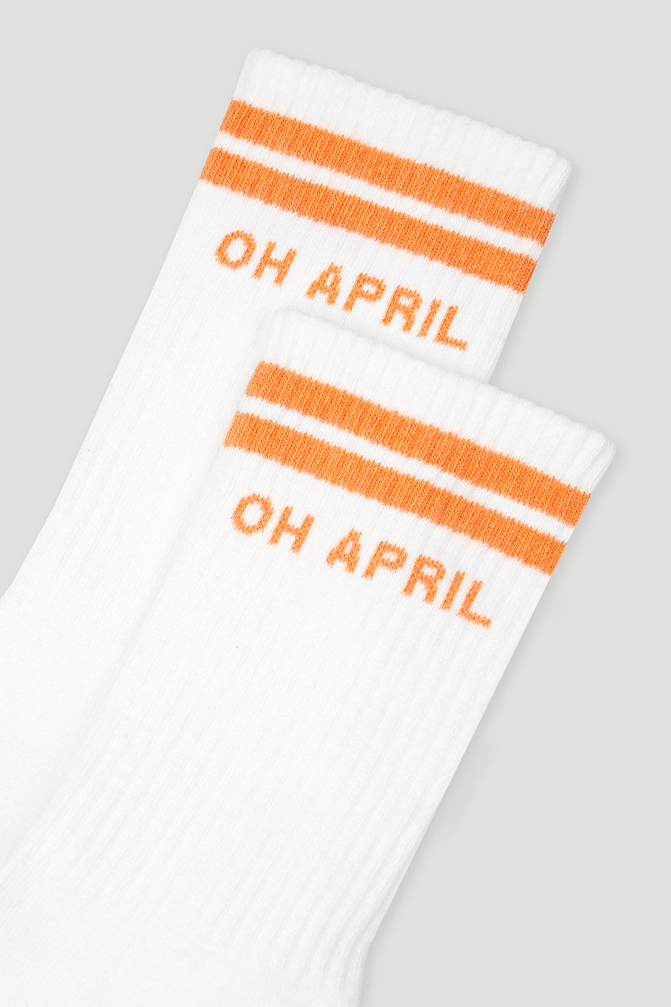 Steffi Socks OH APRIL White/Peach