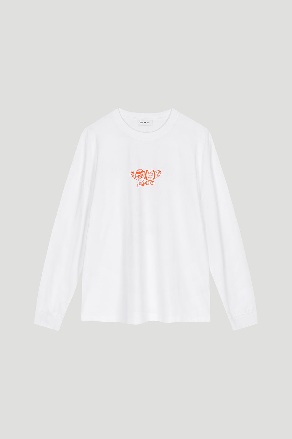 Longsleeve White/Auburn Cartoon