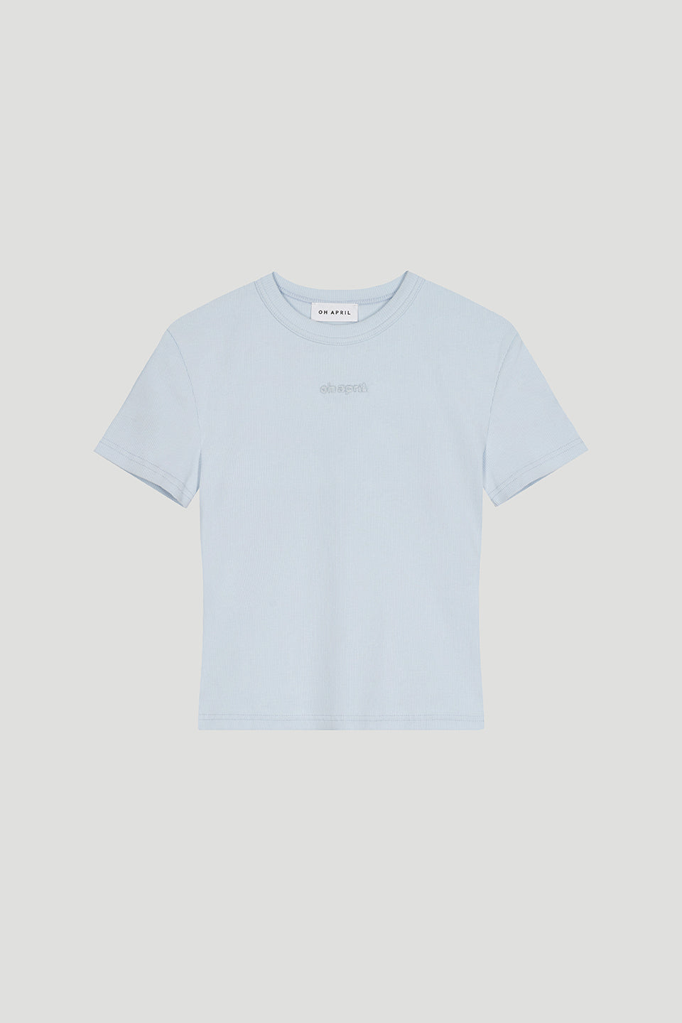 Ivy Rib T-Shirt Ice Blue