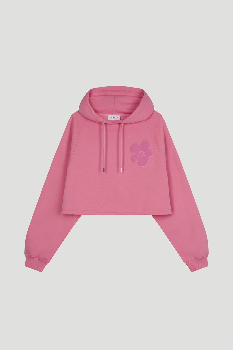 Koa Cropped Hoodie Deep Pink