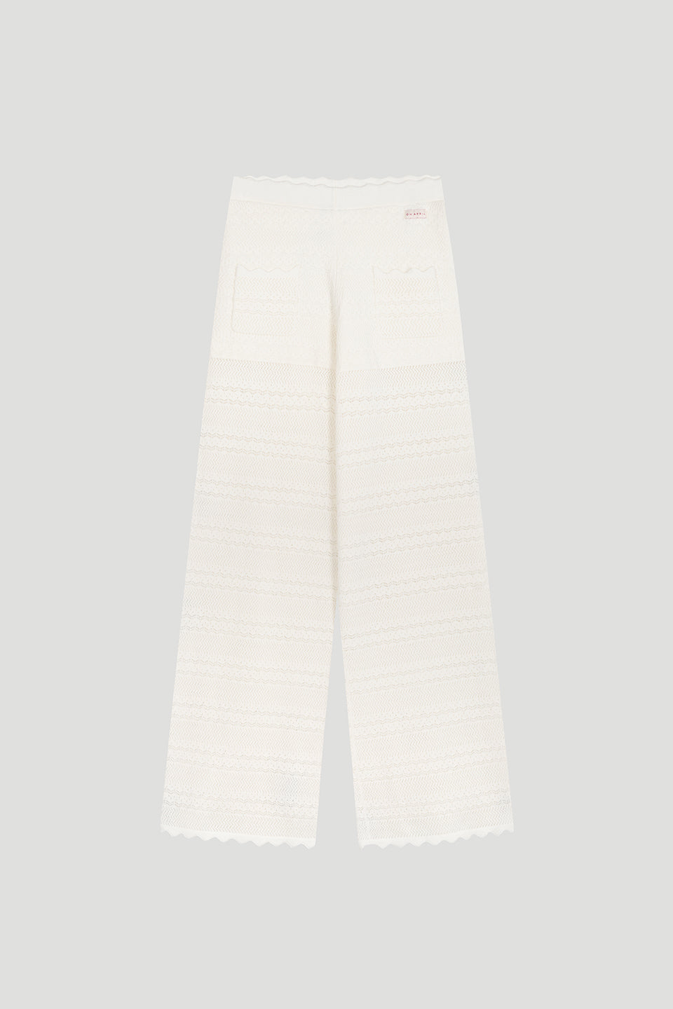 Aurea Flared Knit Pants Off White