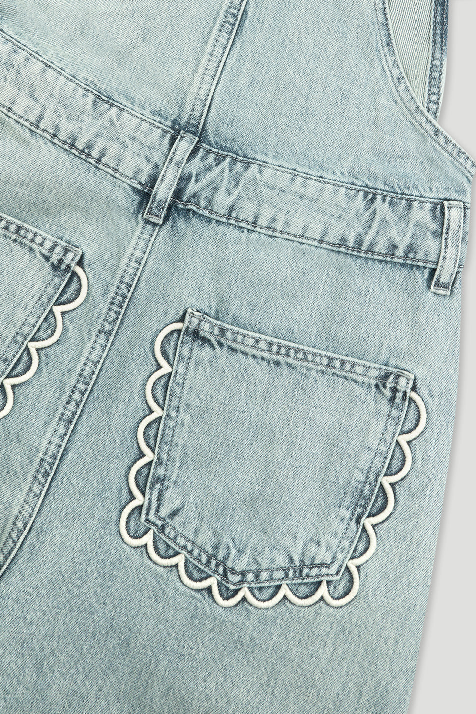 Solei Denim Overall Light Blue Wash