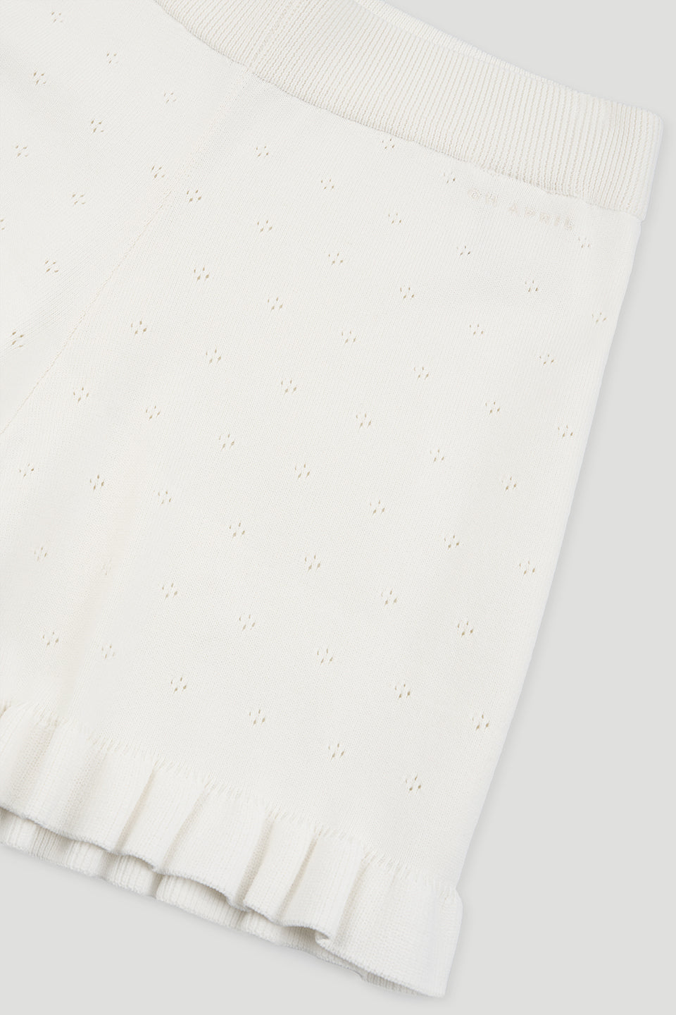 Lilou Knit Shorts Off White