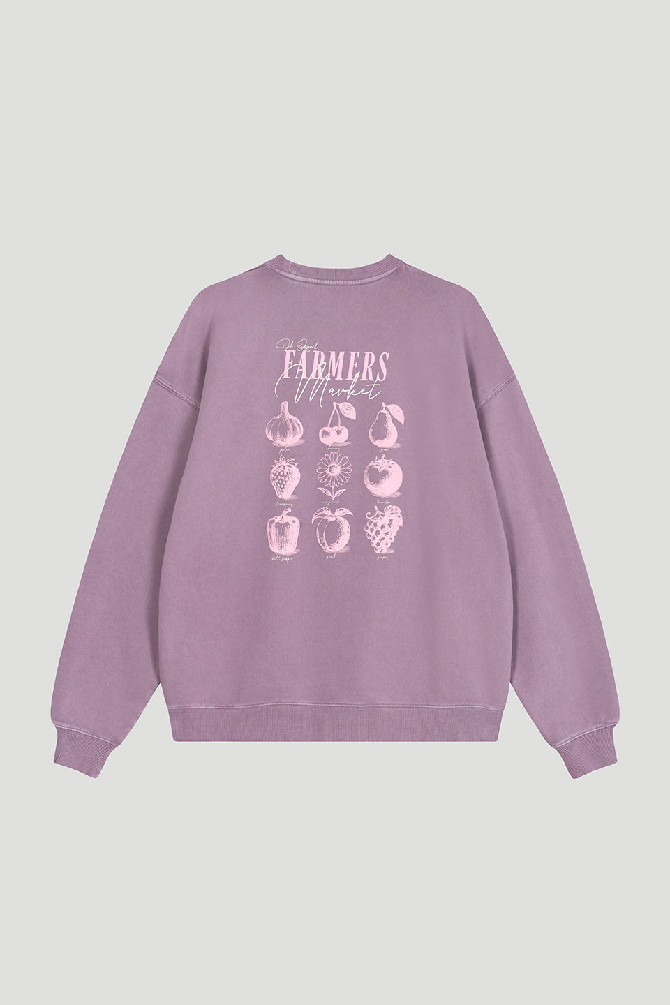 OV Sweater Farmers Market Foggy Lilac Acid