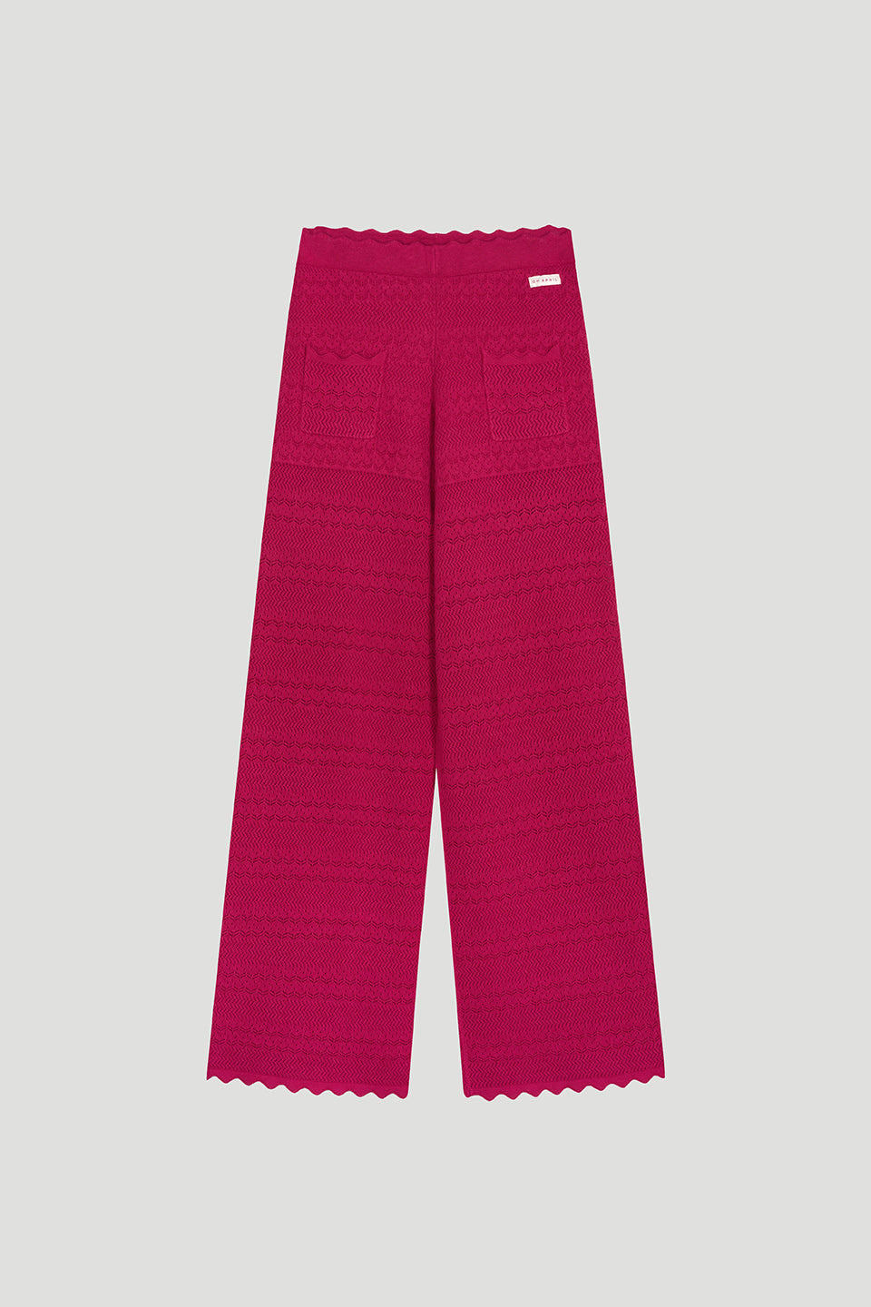 Aurea Flared Knit Pants Berry Whip