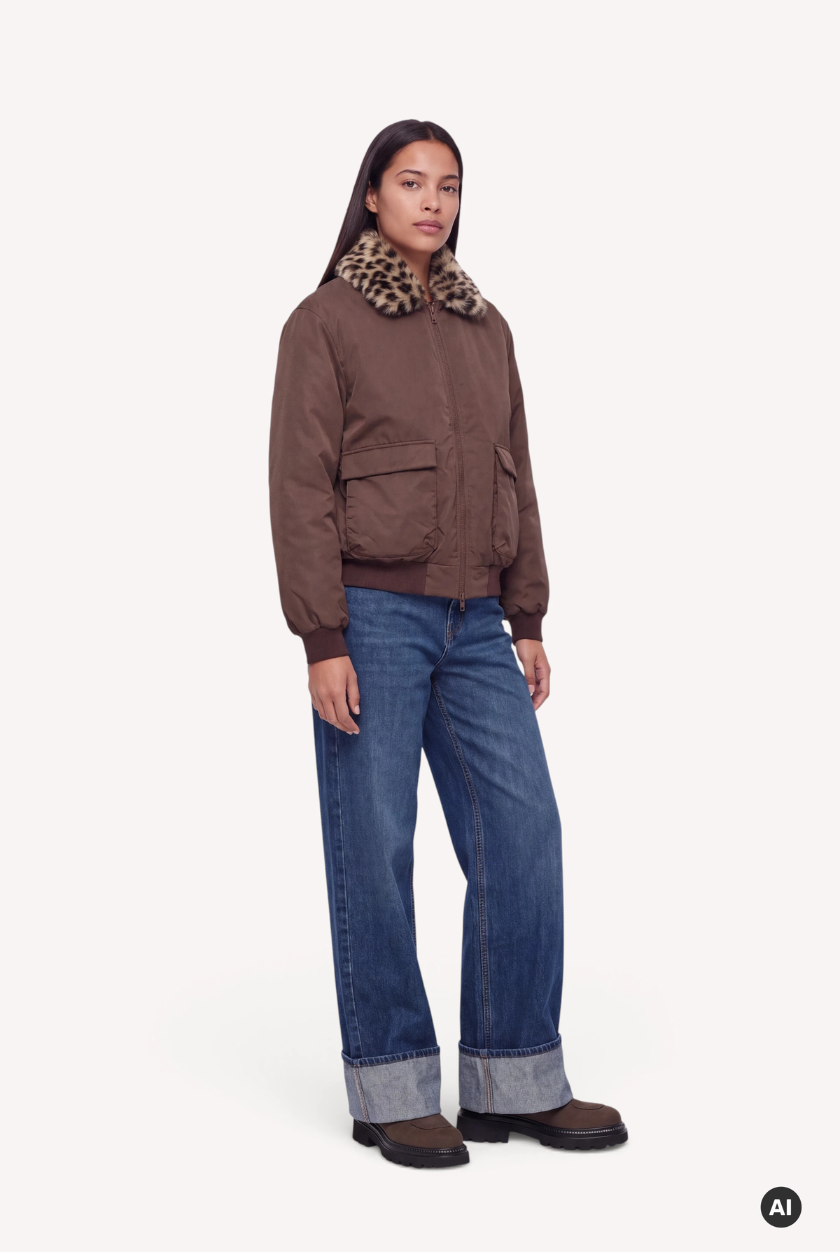 Runa Bomberjacket Dark Brown