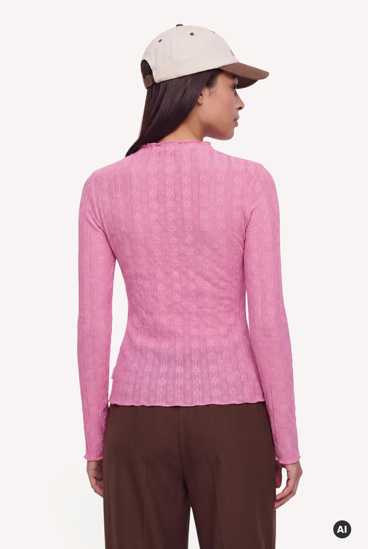 Zahara Lace Longsleeve Pink