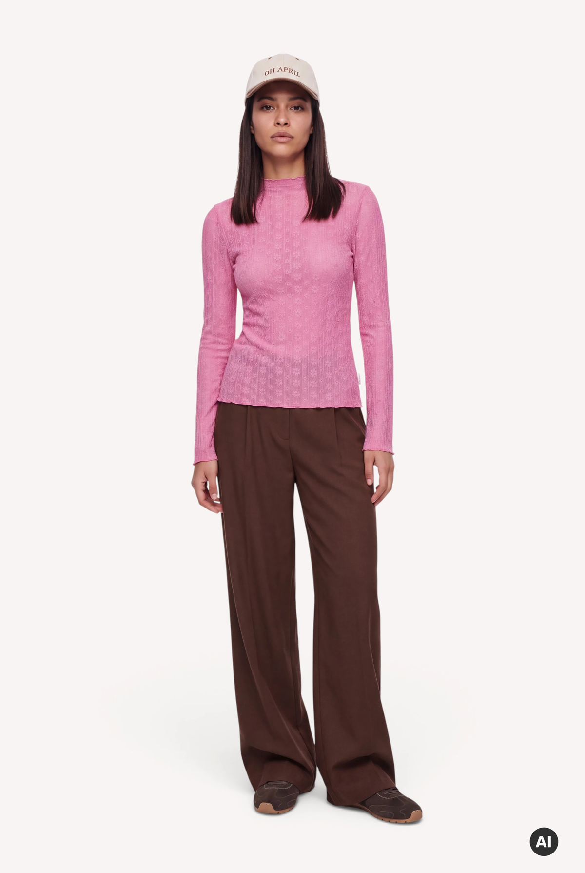 Zahara Lace Longsleeve Pink