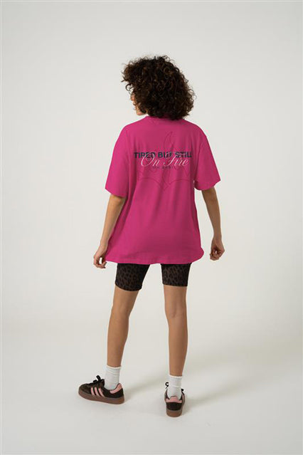 BF T-Shirt Still on Fire Hot Pink