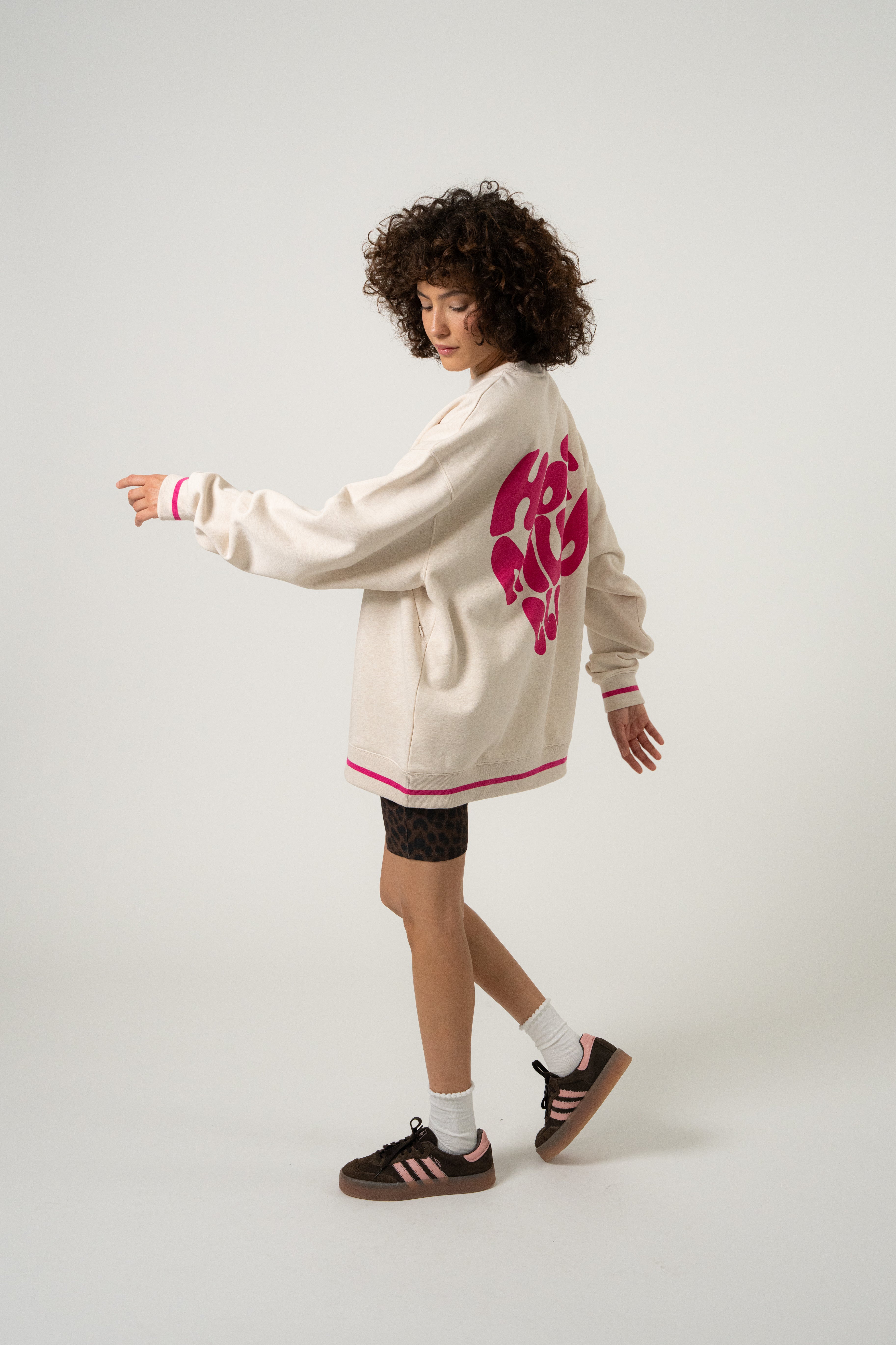 OV Sweater Hot Mum Beige Melange