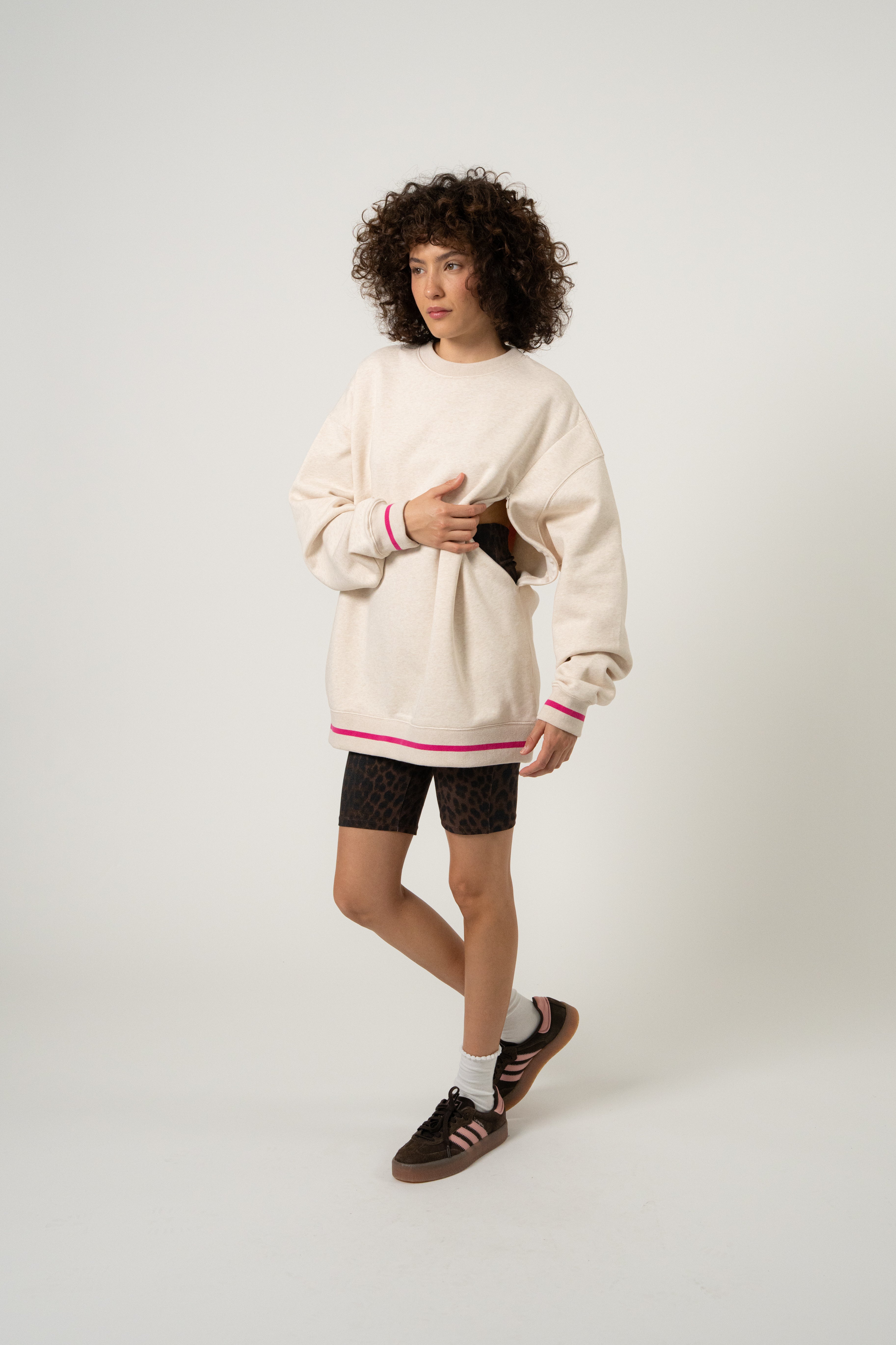 OV Sweater Hot Mum Beige Melange