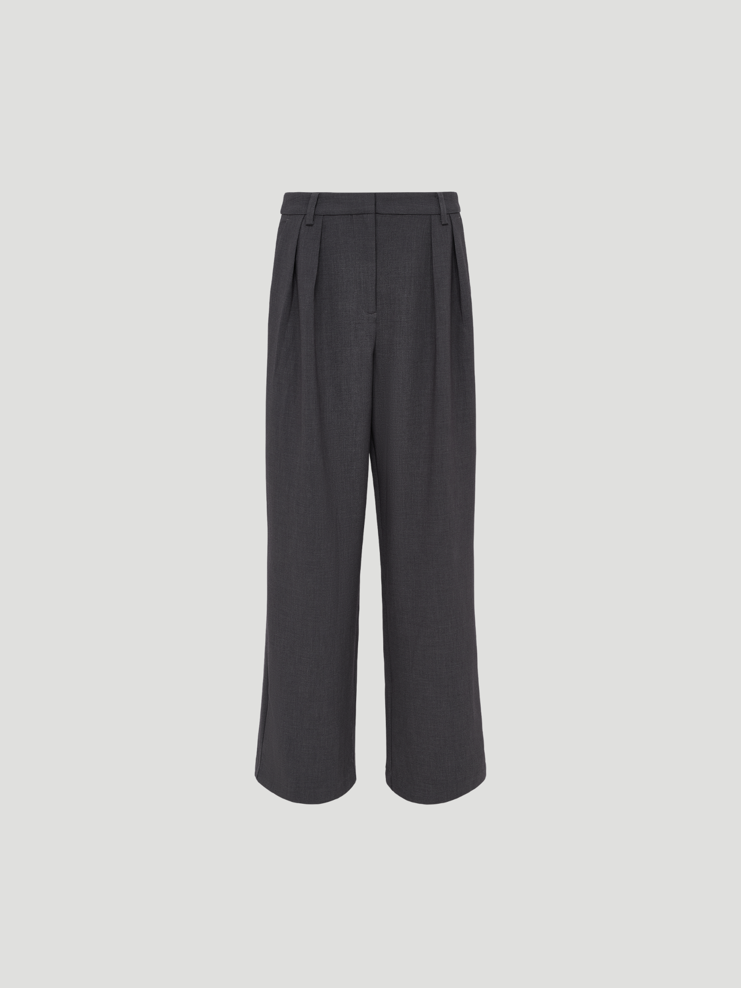 Franja Pants Regular Dark Grey Melange