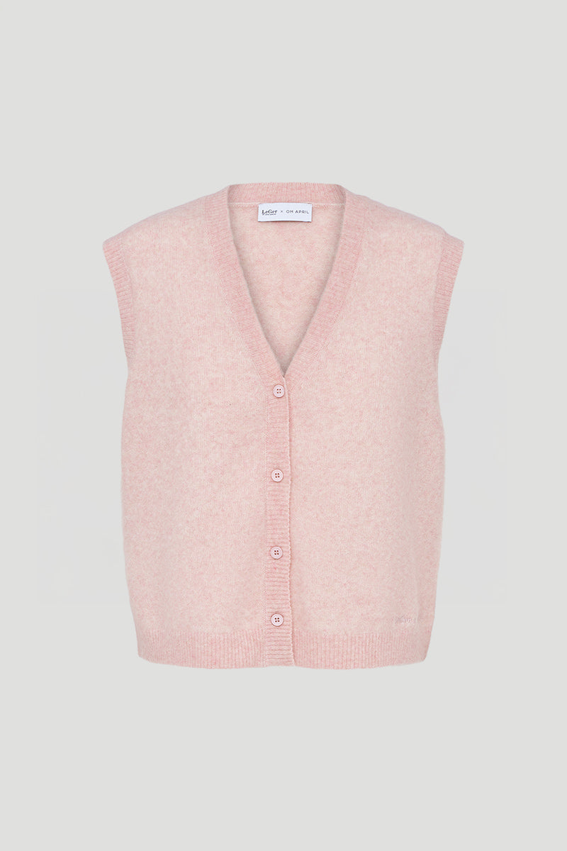 Amira Knit Vest Light Pink