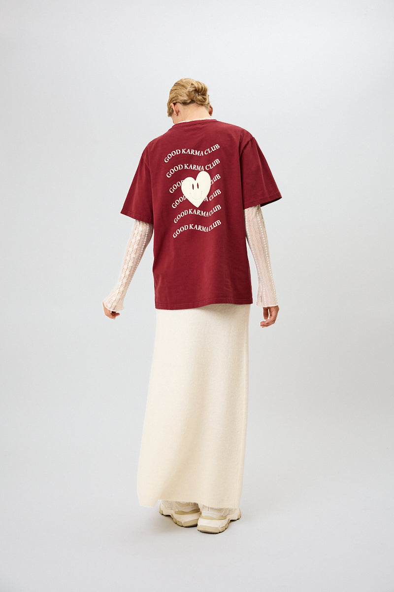 BF T-Shirt Good Karma Wave Merlot