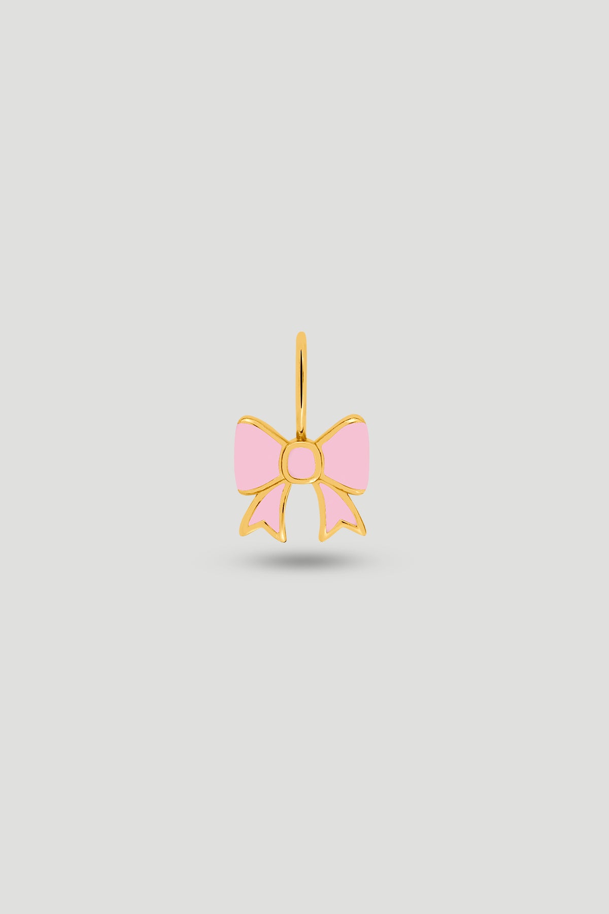 Bow Charm Rose Gold