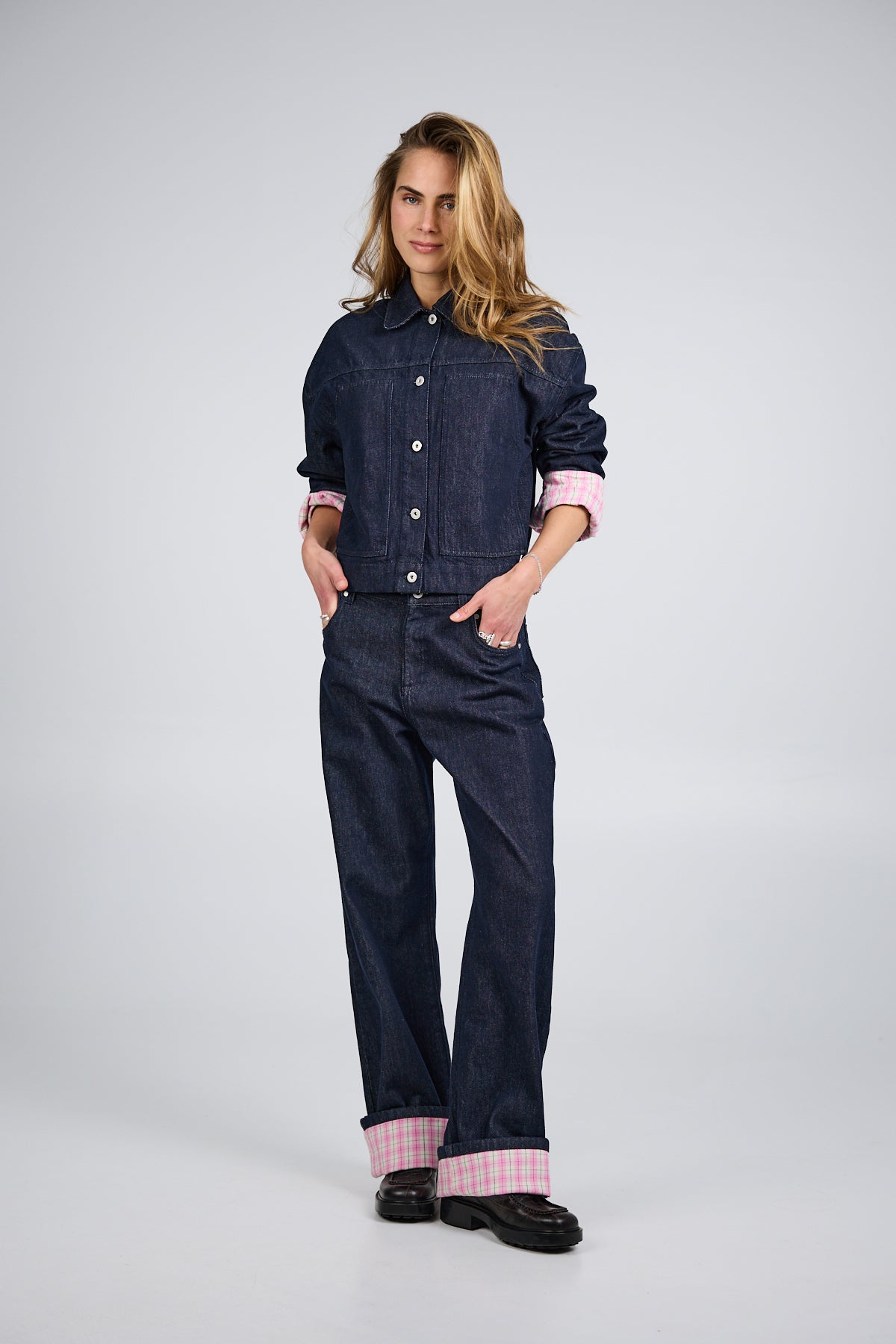 Clara Denim Jacket Denim Dark Blue