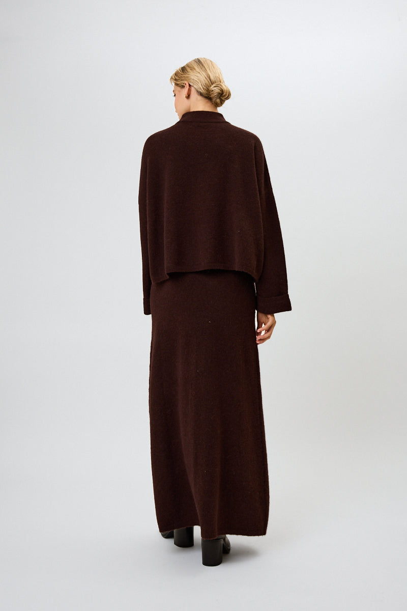 Insa Knit Skirt Truffle